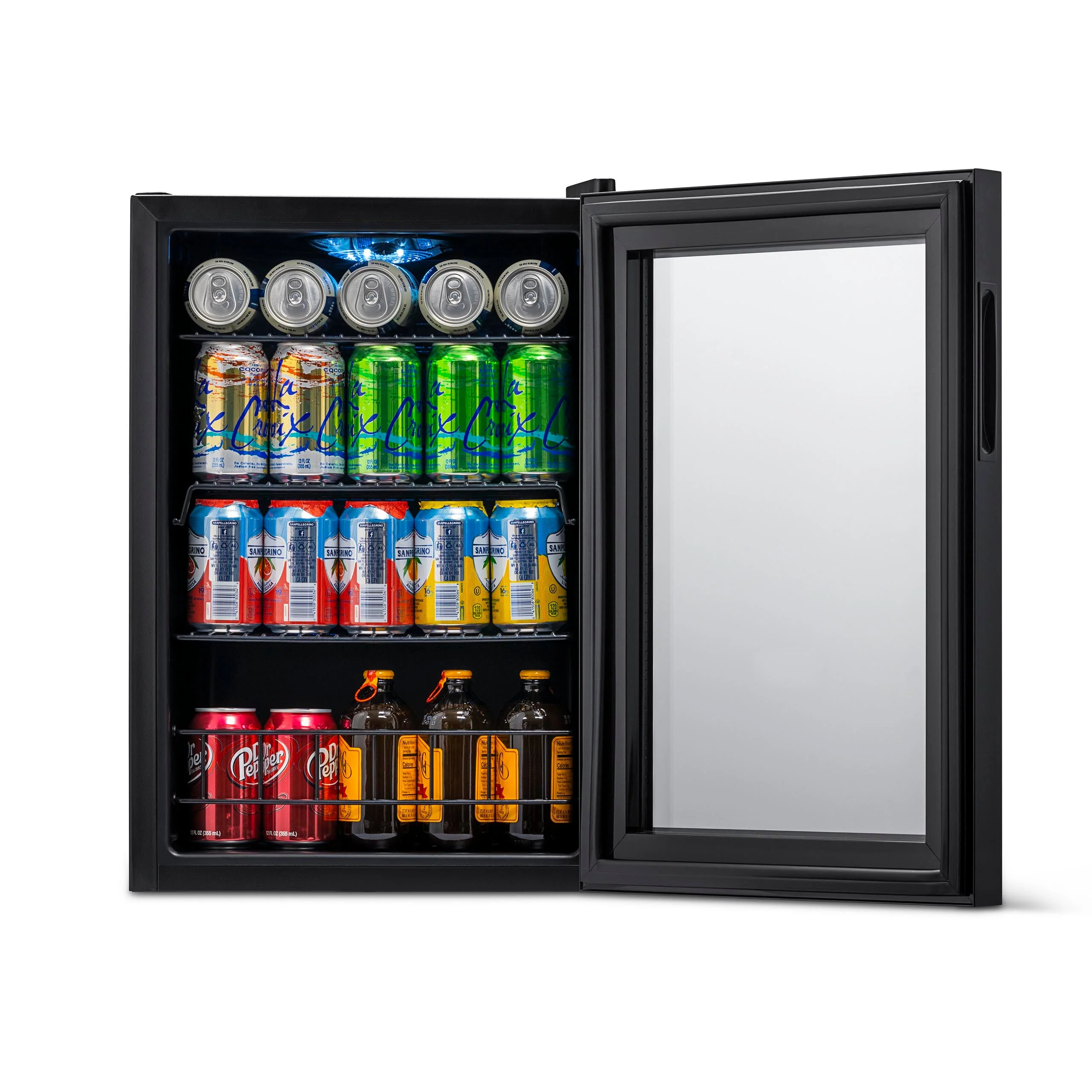 Newair 90-Can Freestanding Black Beverage Fridge - 17