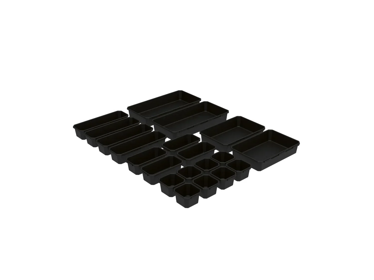 PARKSIDE Set de 20 bacs de rangement