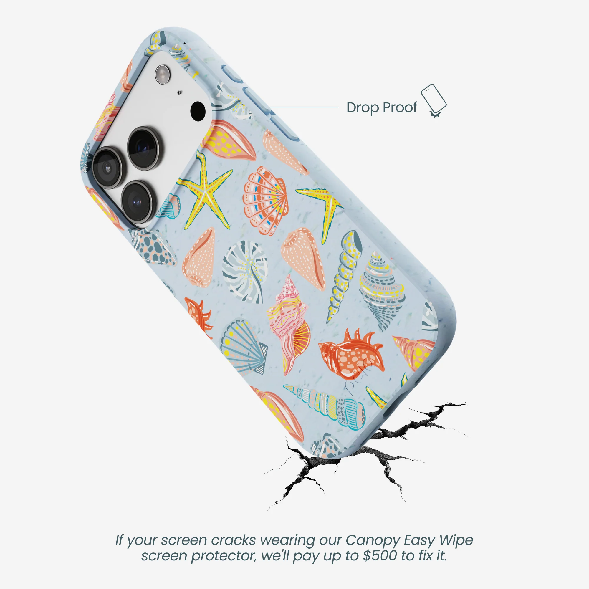 Powder Blue Mermaid Finds iPhone 17 Pro Case