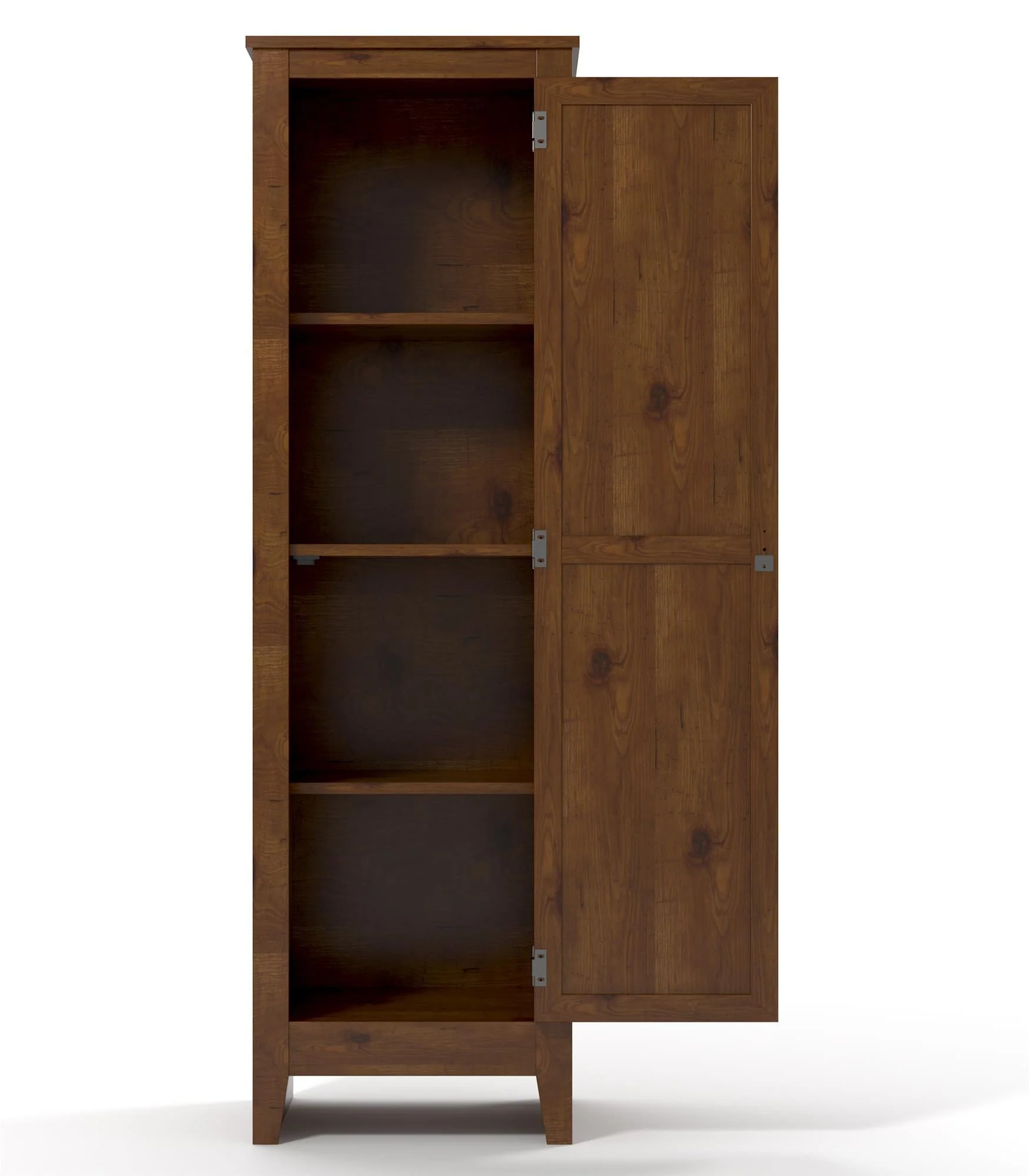 Milford Single Door Storage Pantry Cabinet, Old Fashioned Pine Image 3
