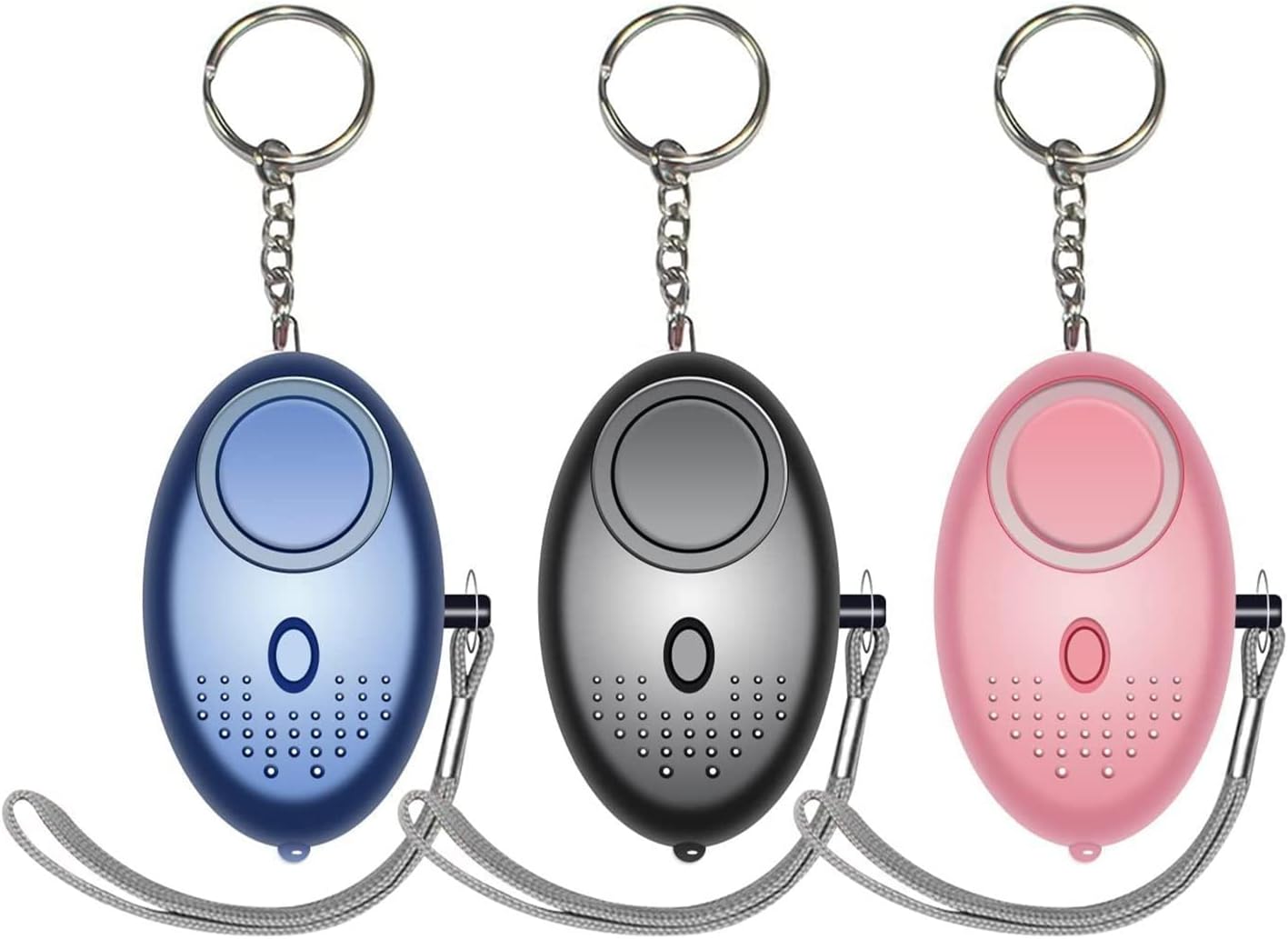 Emergency Personal Alarm, 3 Pack 140DB Person Siren with LED Lights, Personal Panic Alarm for Men, Women, Children, Elderly Emergency Security, Self Defense Electronic Device