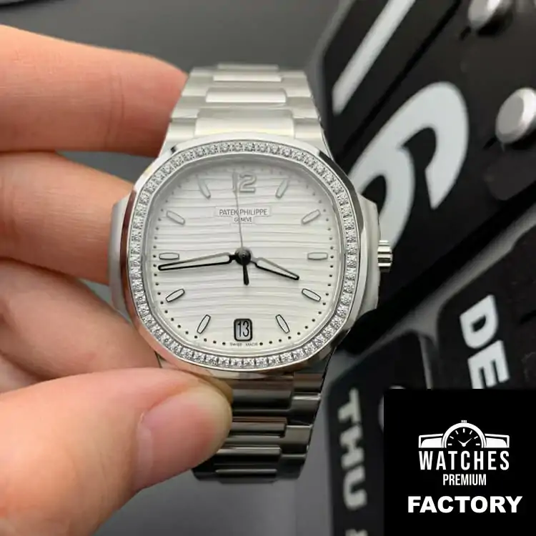 Patek Philippe Nautilus 7118 / 1200A-010 3K Factory Diamond-Set Bezel