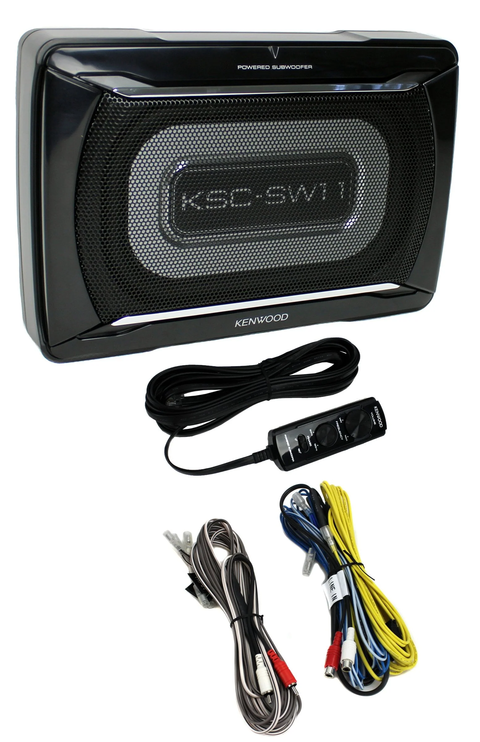Kenwood KSC SW11 150 Watt Compact Powered Subwoofer with Remote