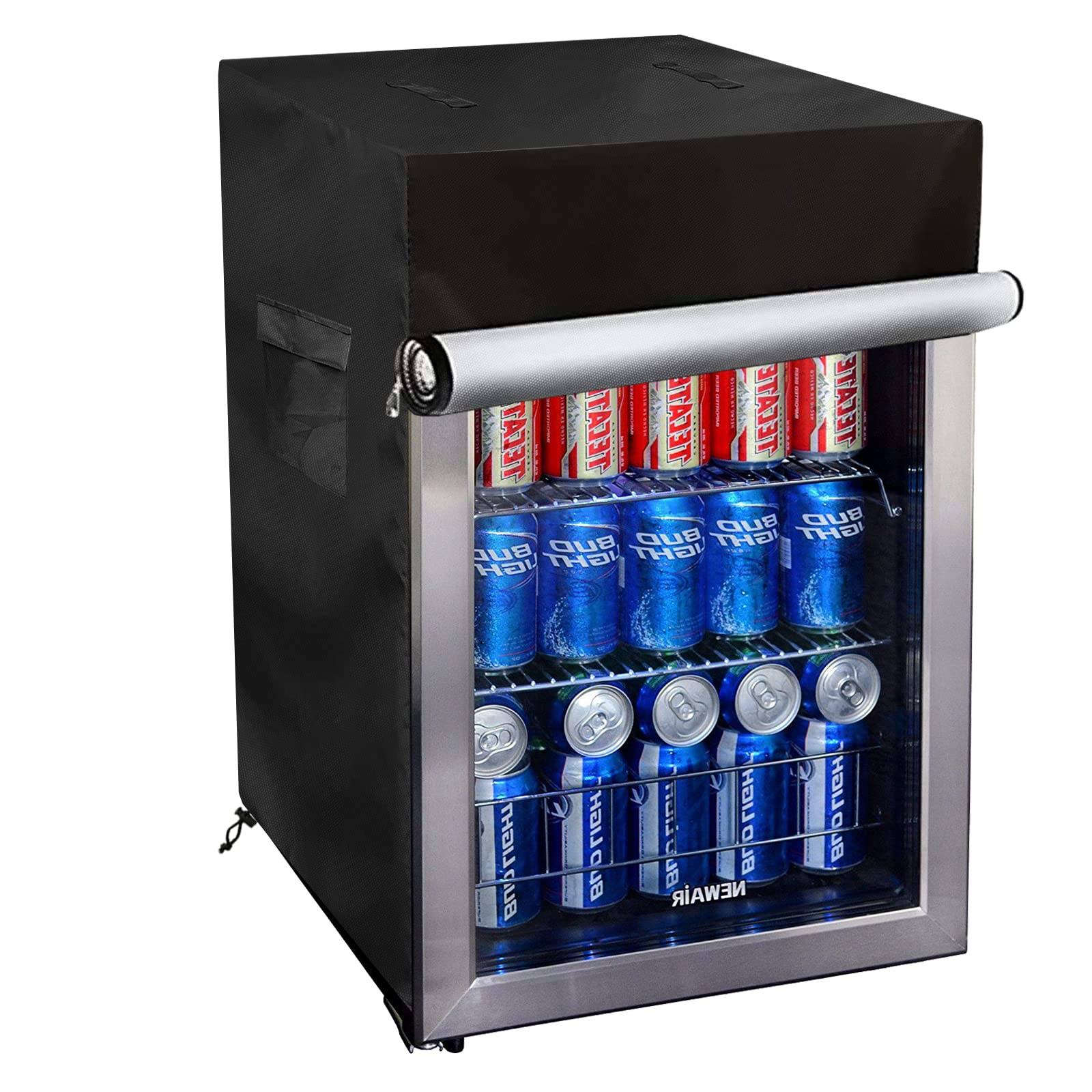 Bitubi Beverage Refrigerator Cooler Cover,Outdoor Fridge Cover ÿ Waterproof, Dustproof, Sun-Proof, 20