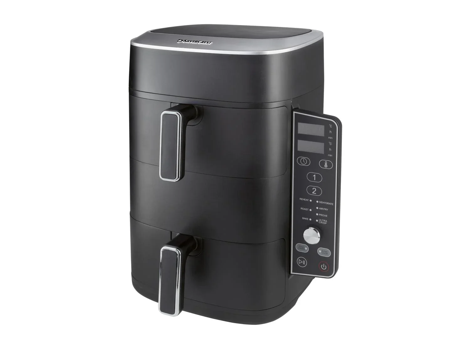 SILVERCREST Friteuse  air chaud 2 zones superposes, 9,5 l