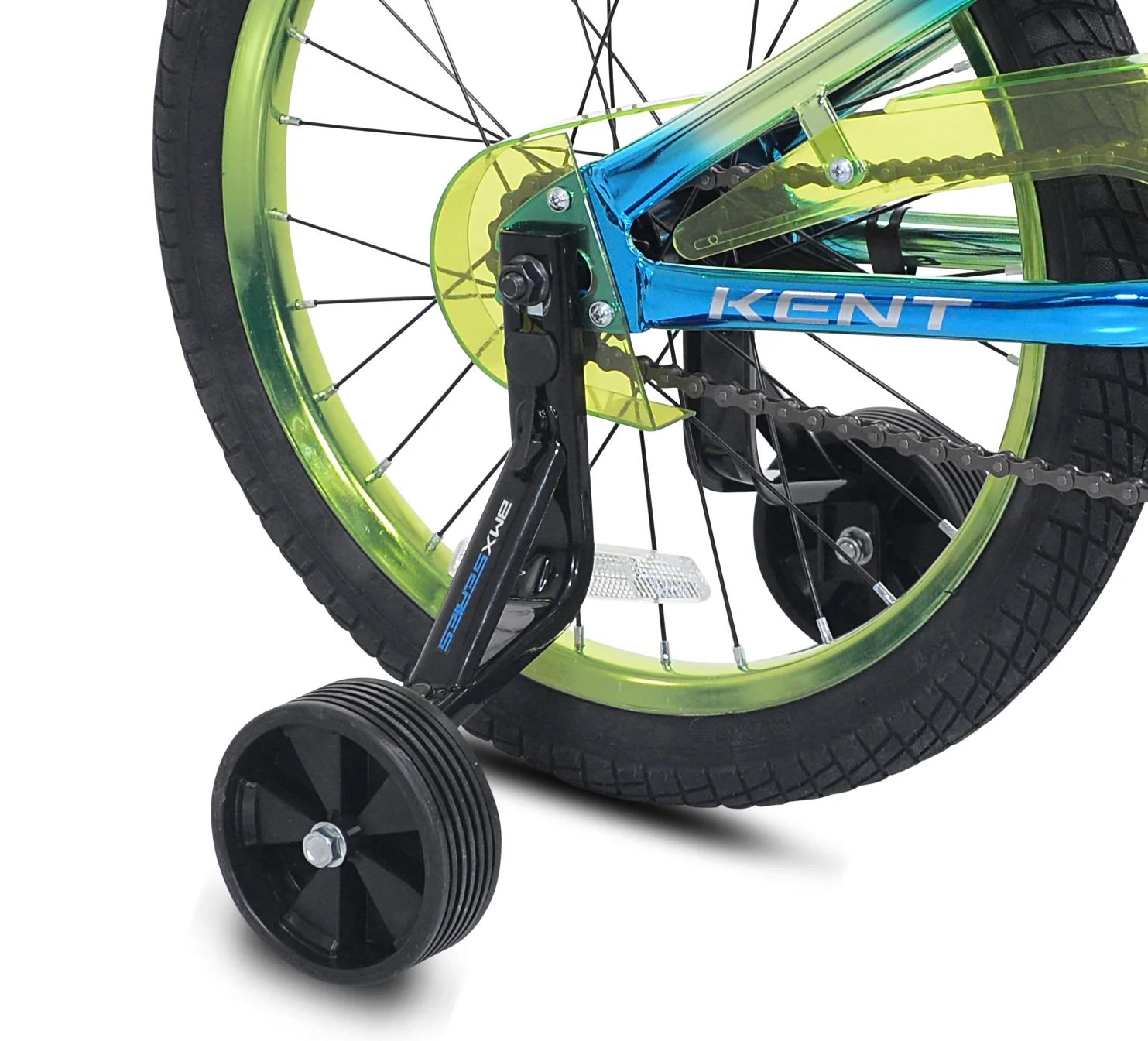 18" Glitch BMX Child Bicycle, 18" Wheels, Kids Ages 6-12 Years, Blue/Green - Image 6
