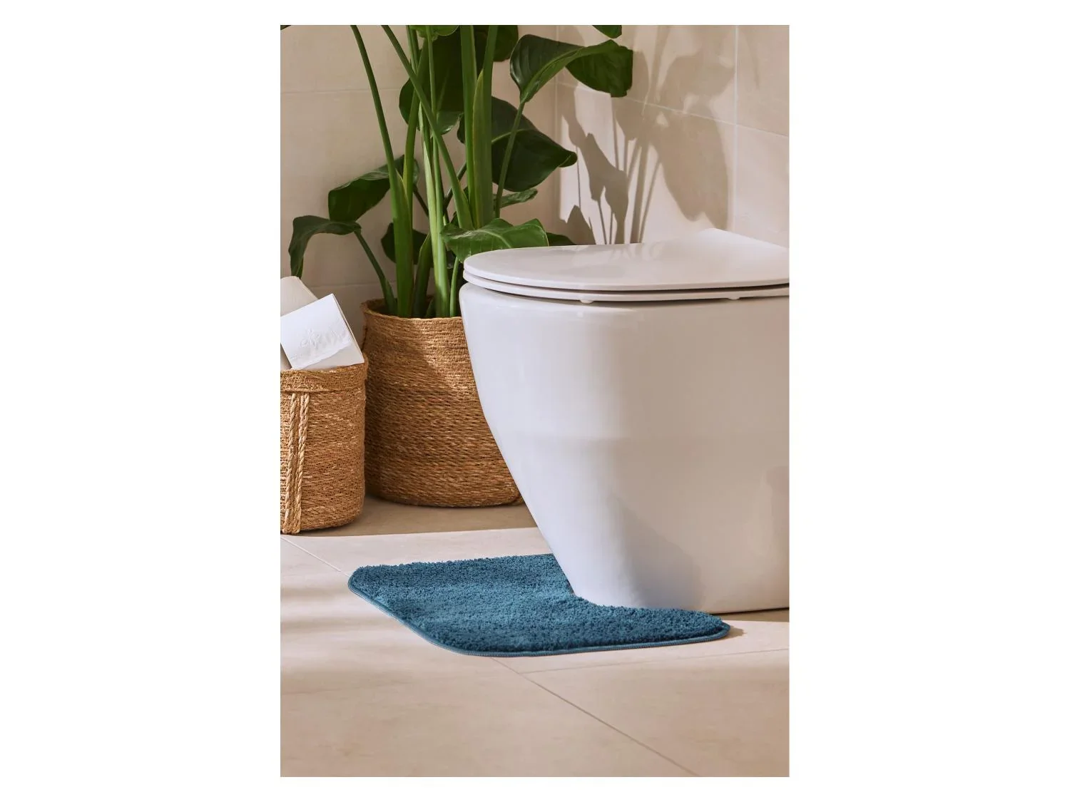LIVARNO Set de 2 tapis WC et salle de bains