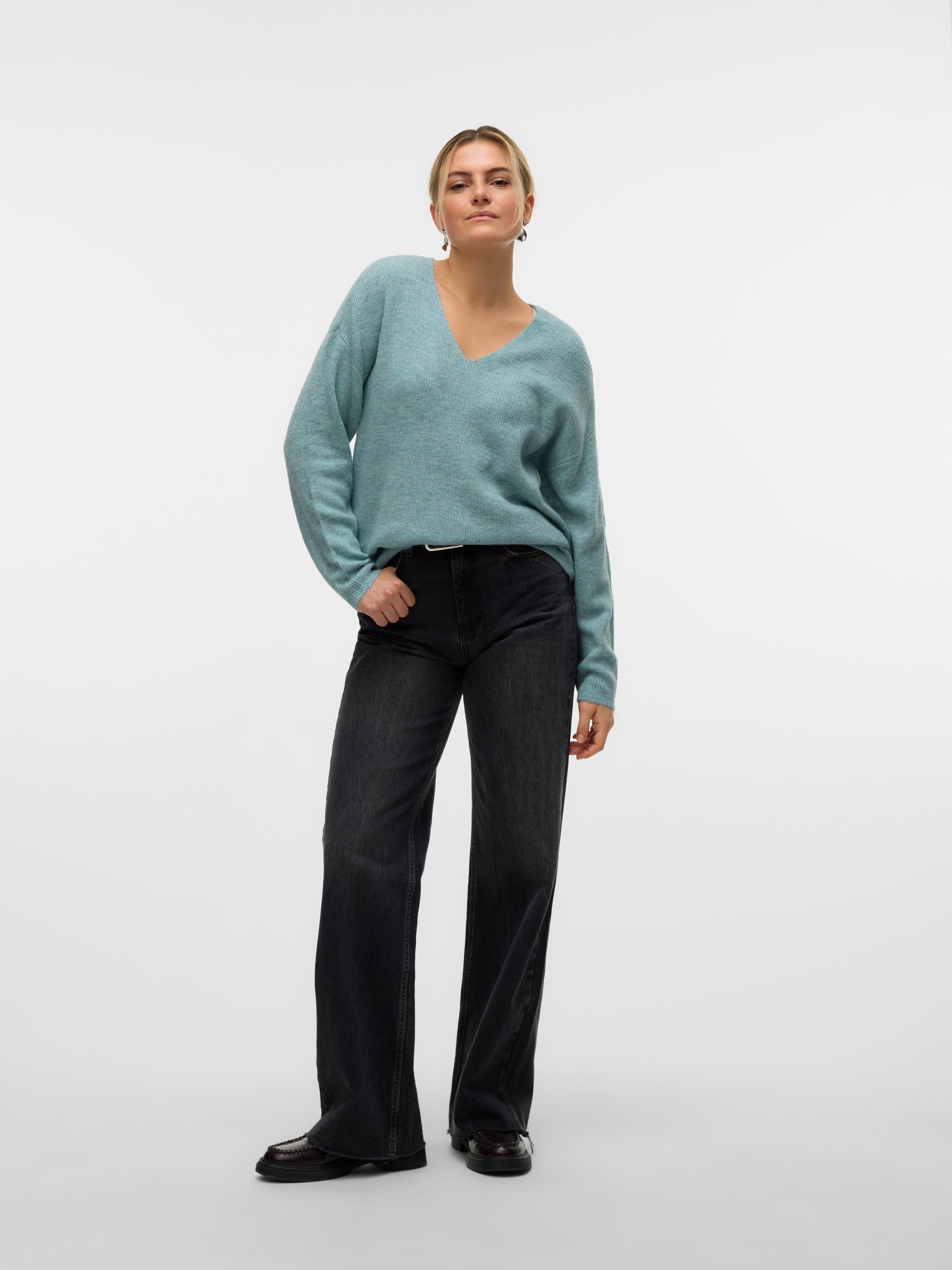 VERO MODA® VMCREWLEFILE Knitted pullover