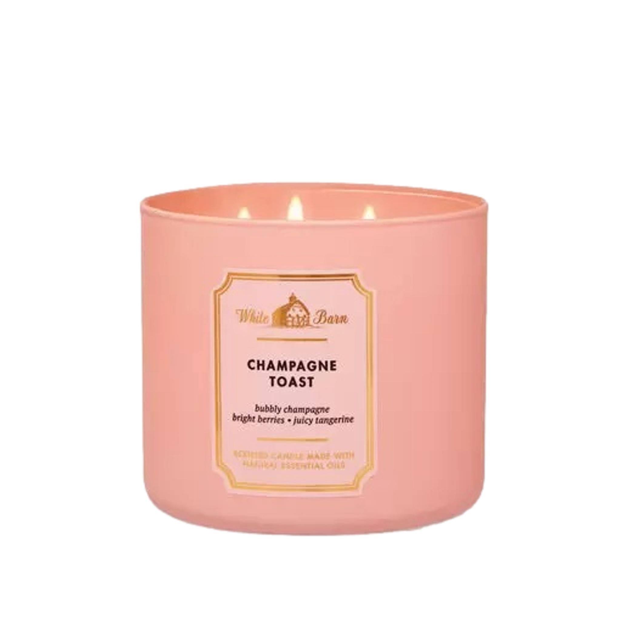 Bath & Body Works Other | Bath and Body Works 3 Wick Champagne Toast Candle | Color: Pink | Size: Os | Ashleyyy19's Closet