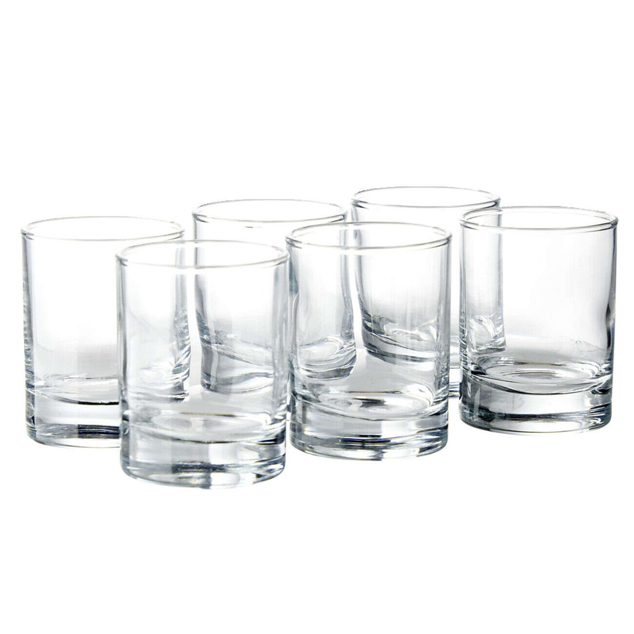 Lot de 6 verres à shooter en verre 6,5cl H6cm