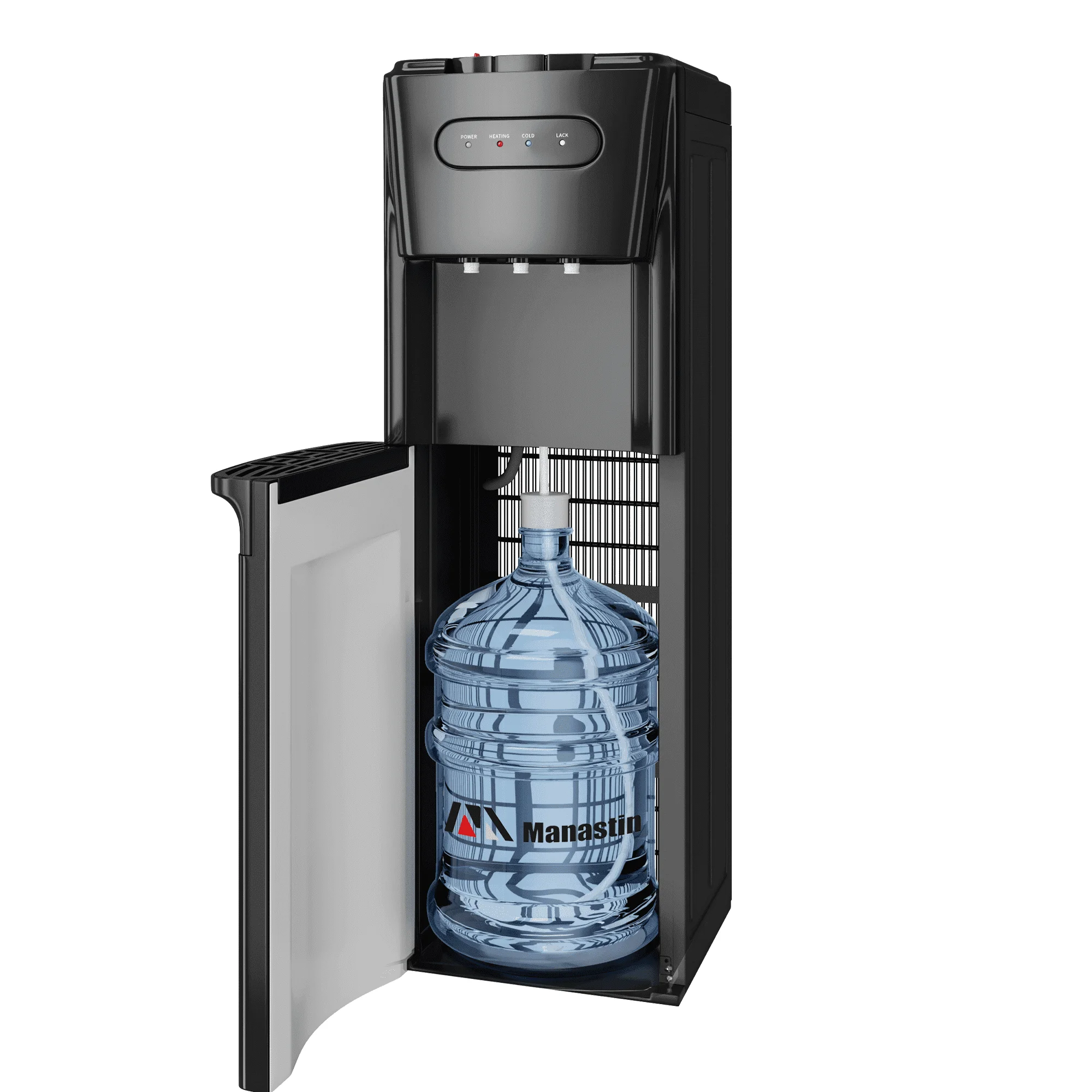 Bottom Loading Water Dispenser for 3 or 5 Gallons, 3 Temperatures (Cold/Hot/Warm) with Child Lock, Display Light, for Apartments, Schools, Companies, Black(Black) - Image 9