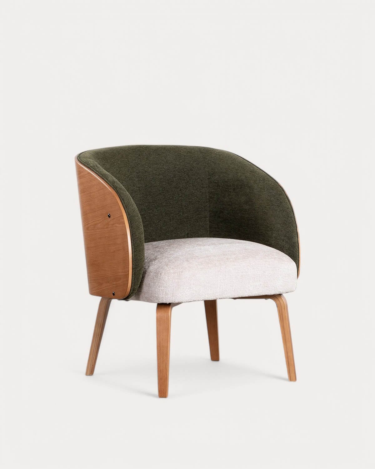 Meria - Sillón de Madera y Tela Meria