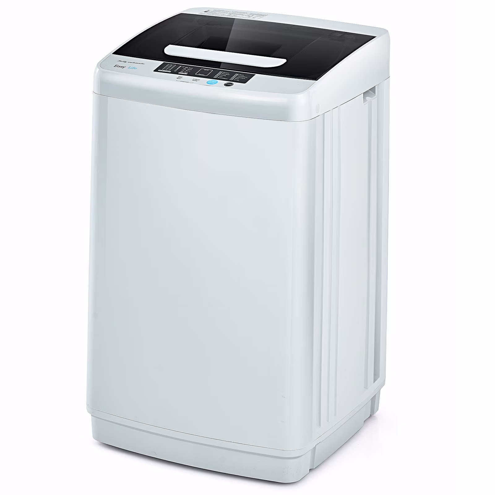 Portable Full Automatic Laundry Washing Machine 8 8lbs Spin Washer W/ Drain Pump
