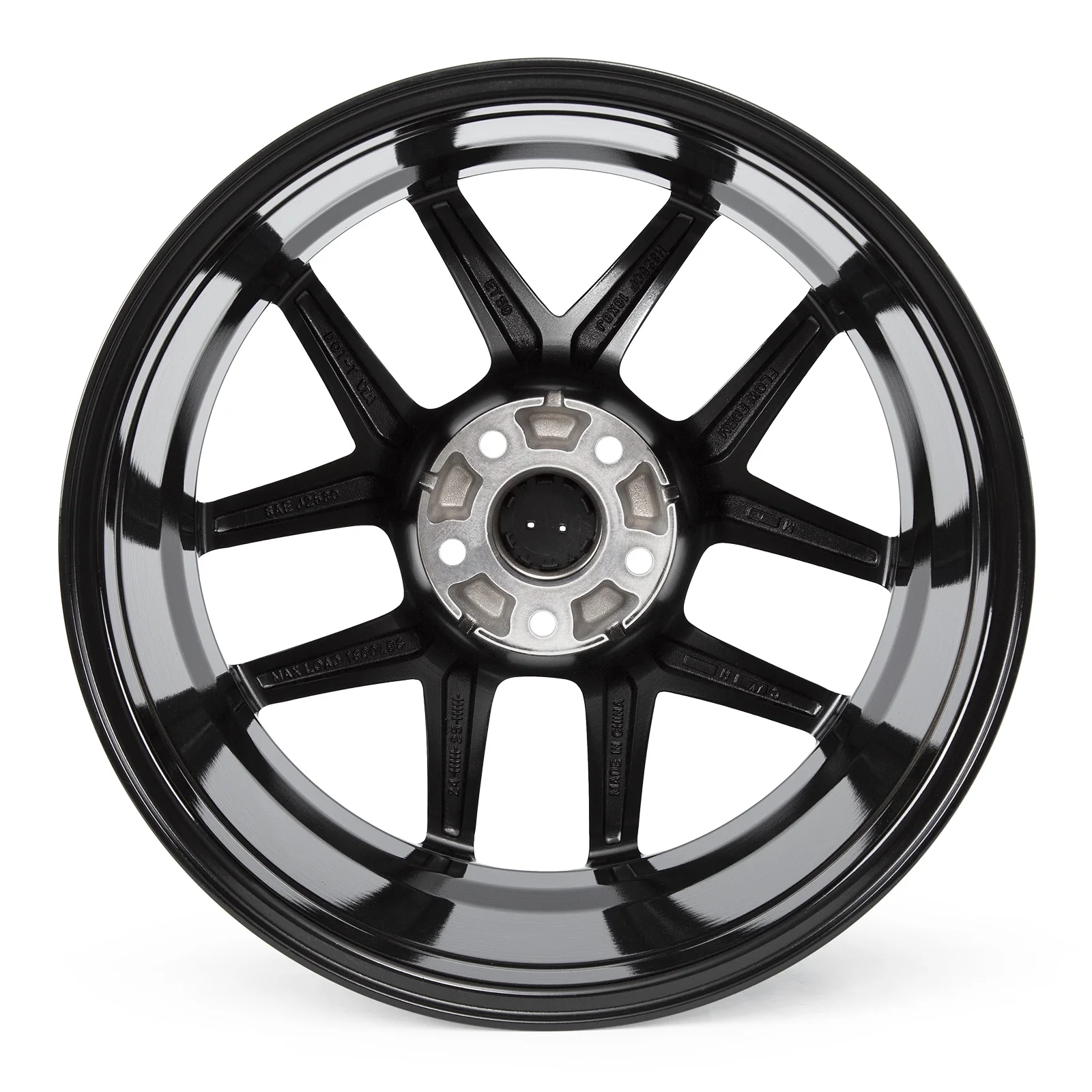 New 18" x 8" Alloy Wheel Rim 2022-2025 for Honda Civic, 18 Inch Machined Smoked Black Replacement Wheels - Image 6
