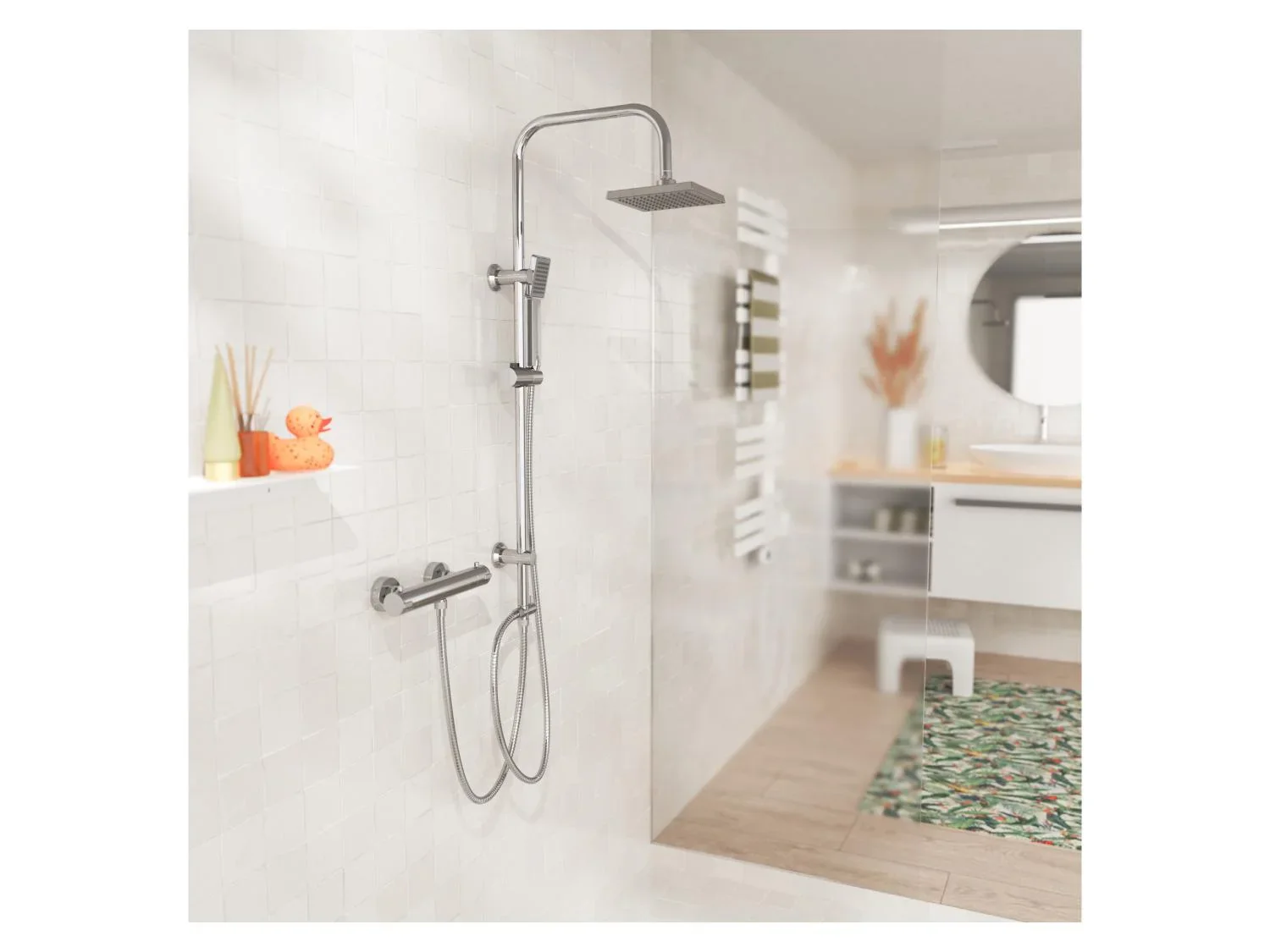 Eisl Colonne de douche effet pluie et douchette EASY ENERGY
