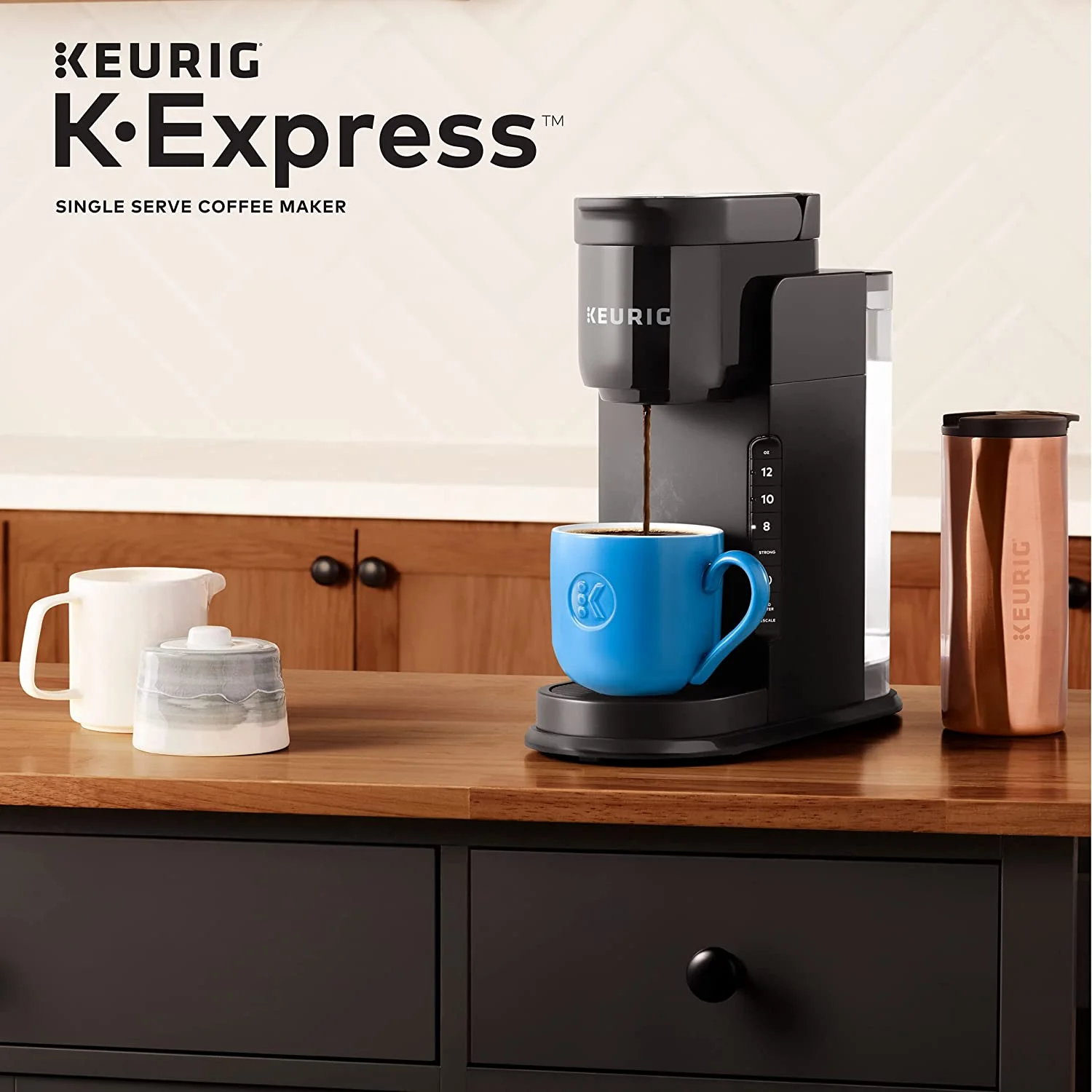 K-Express Coffee Maker, Single Serve K-Cup Pod Coffee Brewer, Black(Single) - Image 9