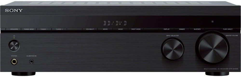 Sony STRDH590 5.2 Multi-Channel 4k HDR AV Receiver with Bluetooth Bundle with 1 YR CPS Enhanced Protection Pack