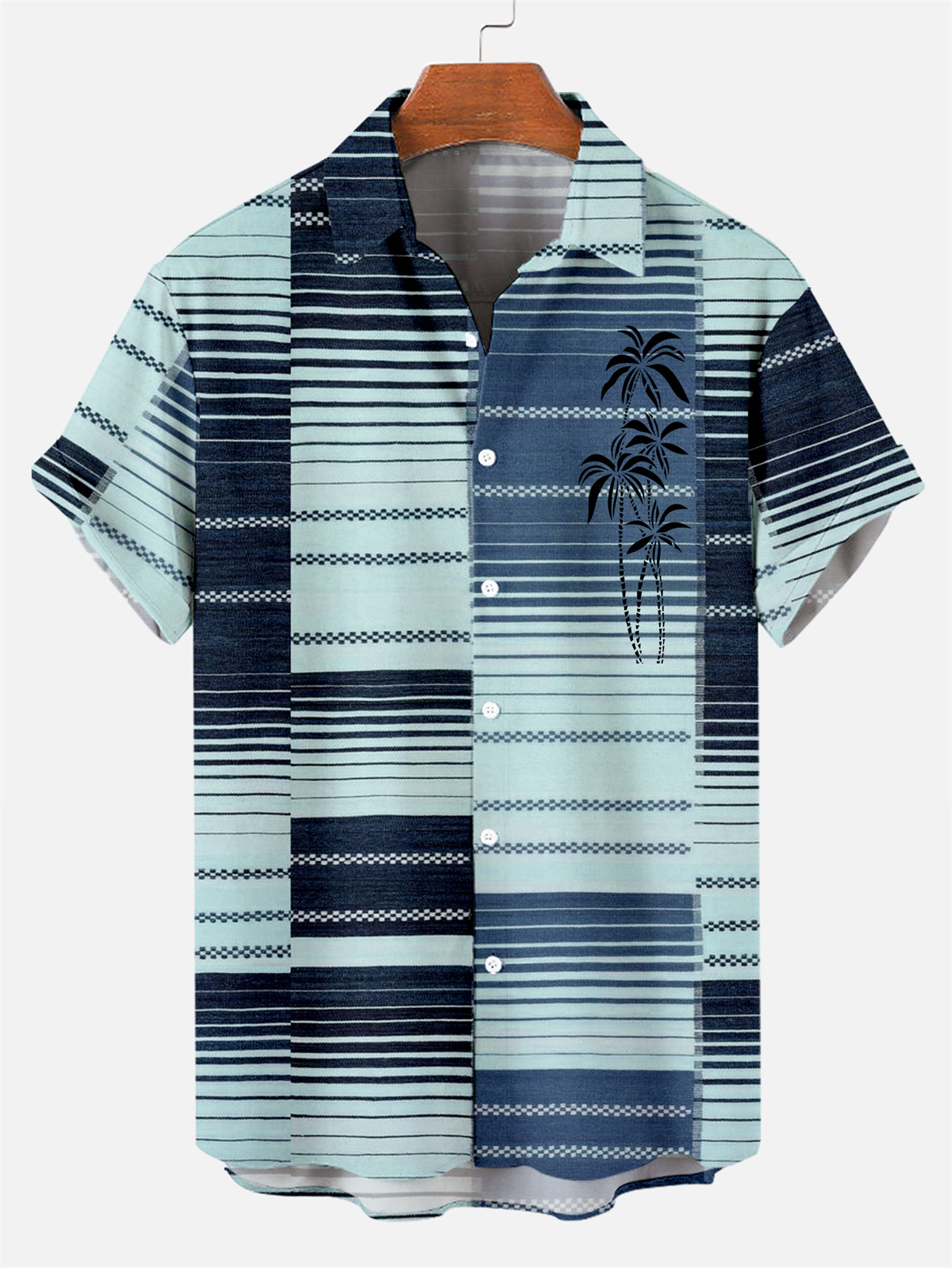 Ensemble trois pièces Suitmens pour homme, chemise à imprimé bowling hawaïen, réf. 049