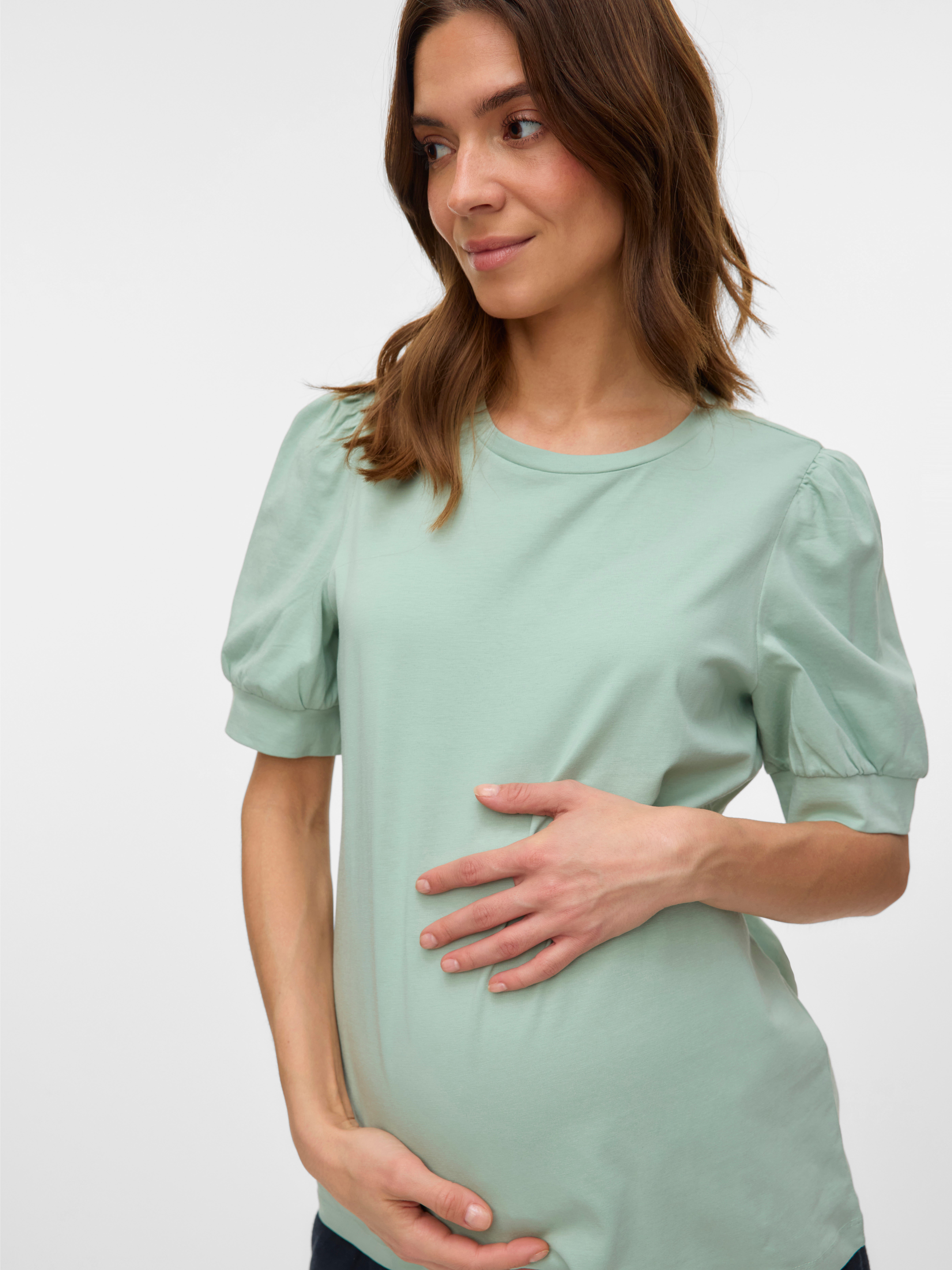 VERO MODA® Regular Fit Round Neck Balloon sleeves T-Shirt