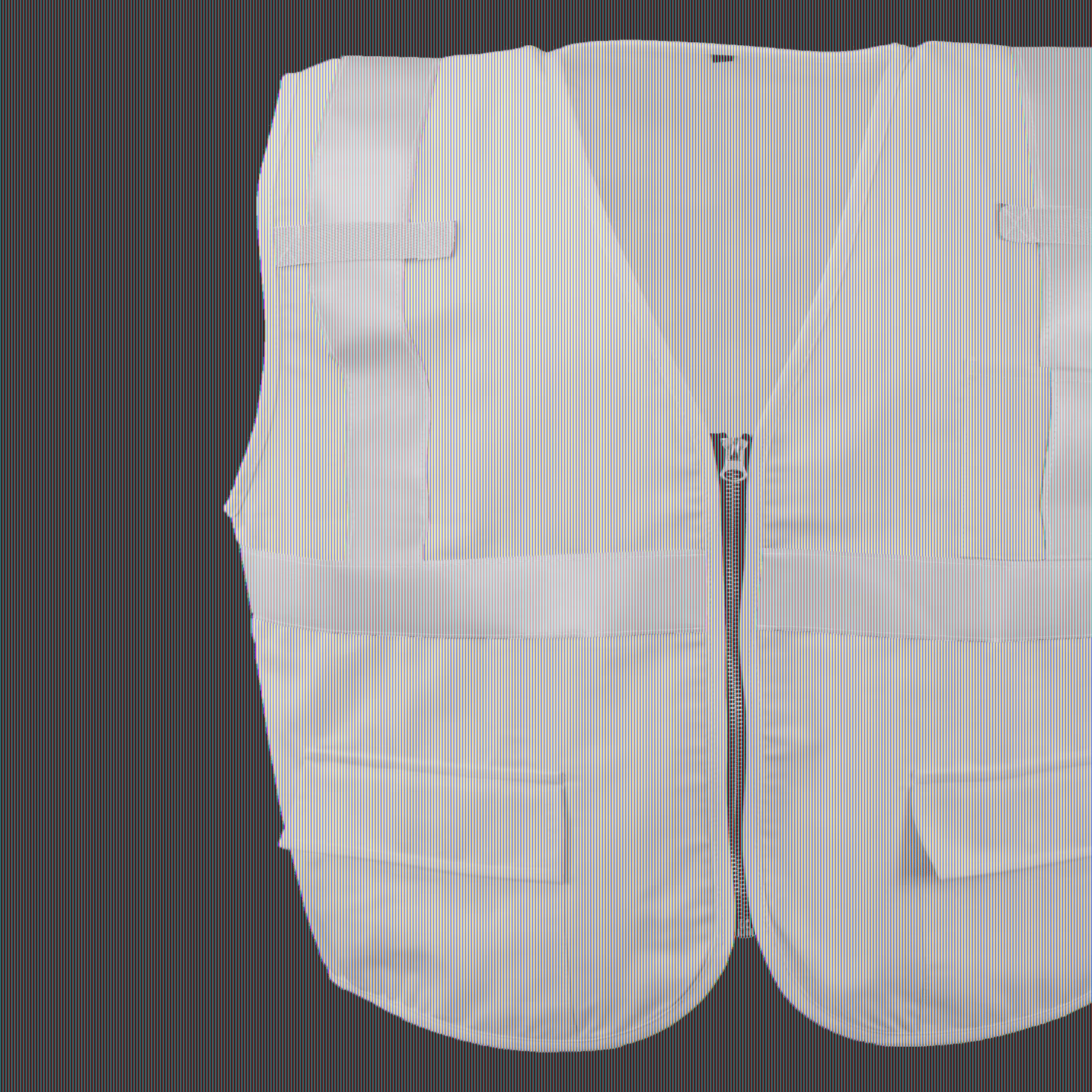Ironwear 1255 Class 2 Flame-Resistant Safety Vest w/ Zipper & Radio Tabs