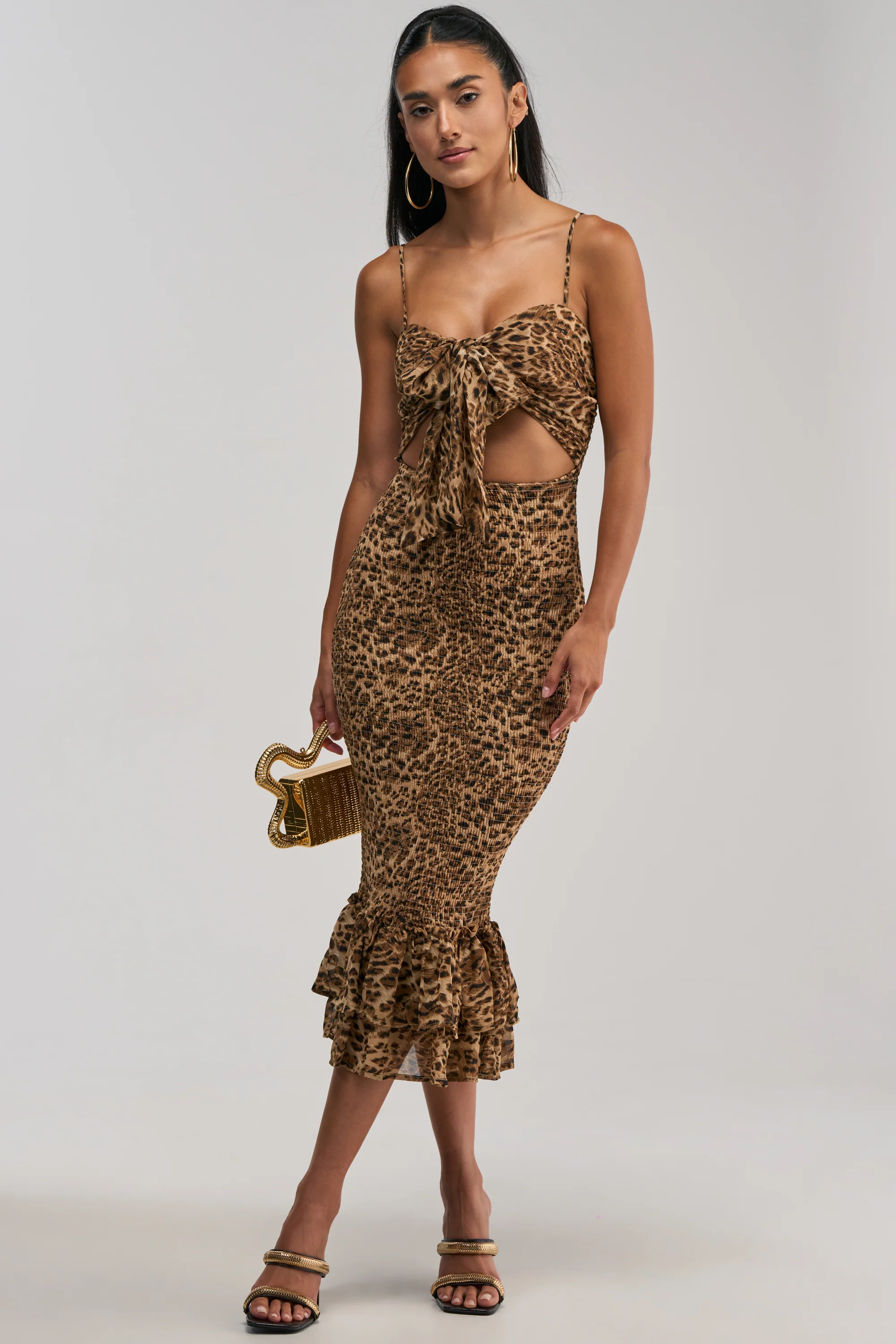 BODY-ODY LEOPARD MIDI DRESS - Akira Store