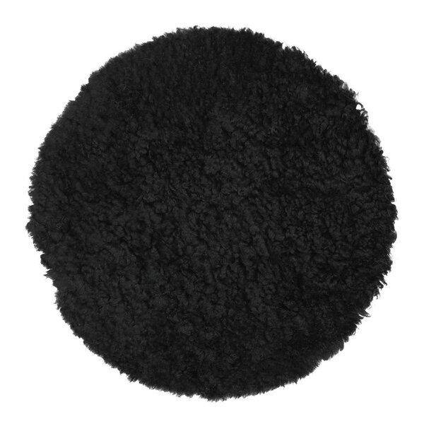 Sitteunderlag new zealand saueskinn kort ull 34 cm black