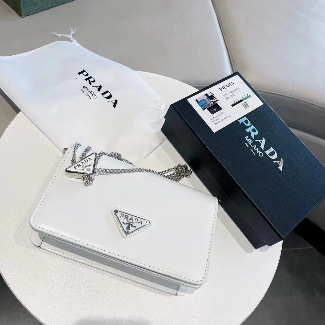 pra retro shiny small square bag