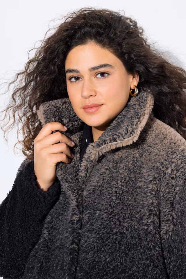 Gradient Teddy Fleece Coat