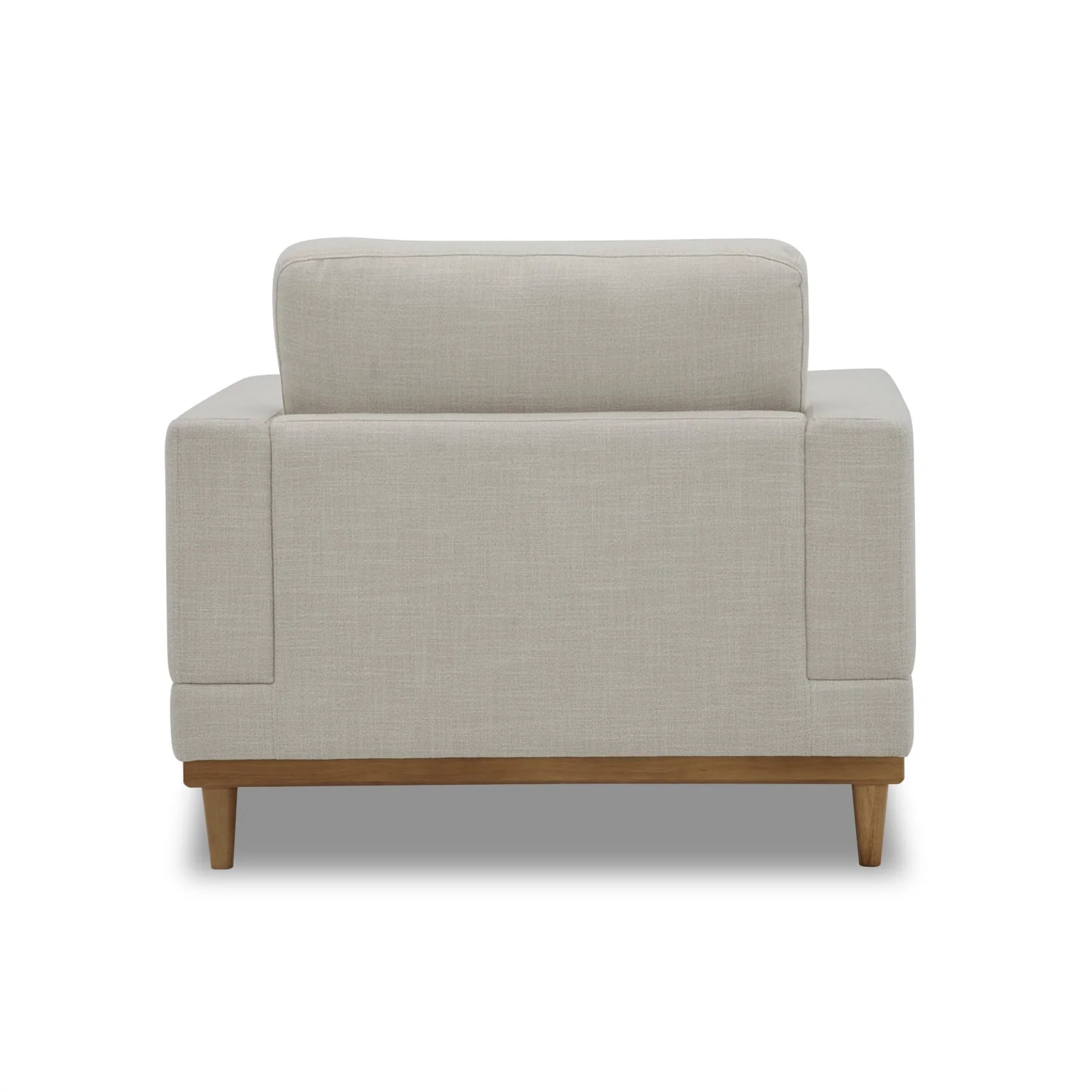 Better Homes & Gardens Springwood Wood Frame Accent Chair, Cream Linen
