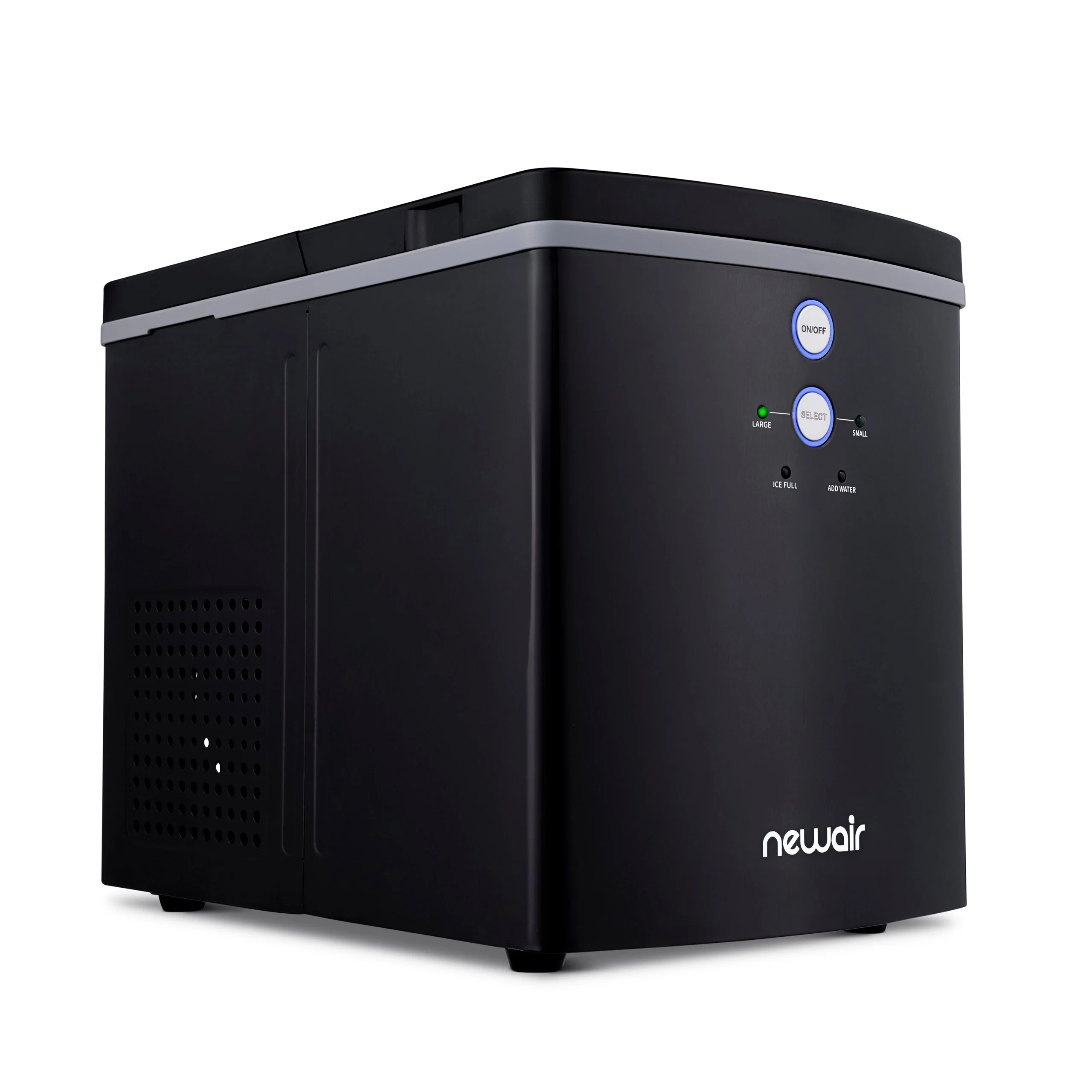 Newair Countertop Ice Maker. Bullet Ice, 33 lbs/day - Black