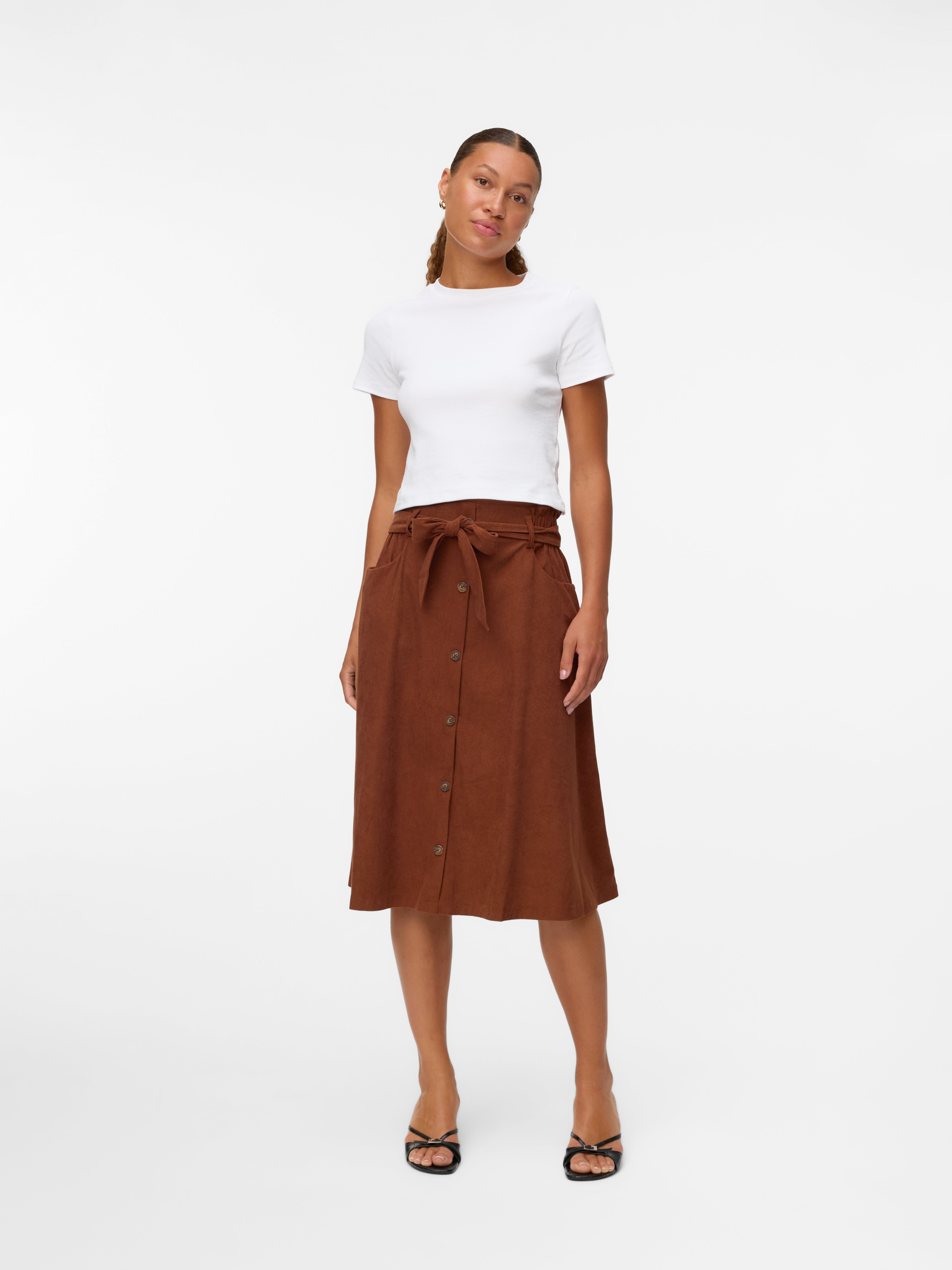 VERO MODA® VMVILJA Corduroy High waist Midi skirt