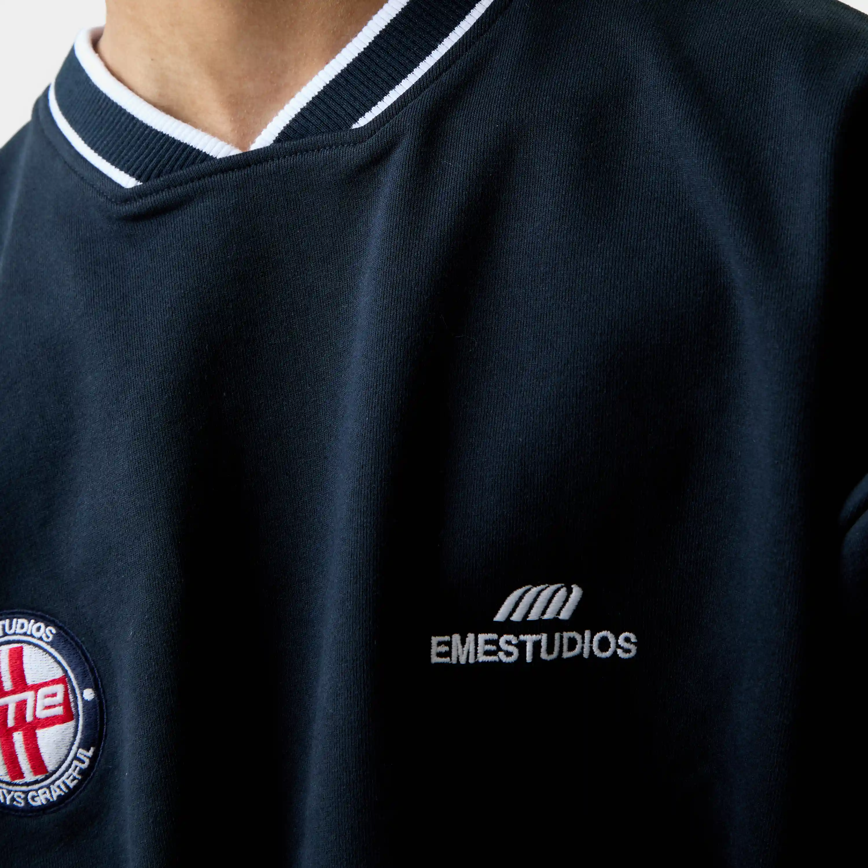 Academy Navy Oversized Crewneck