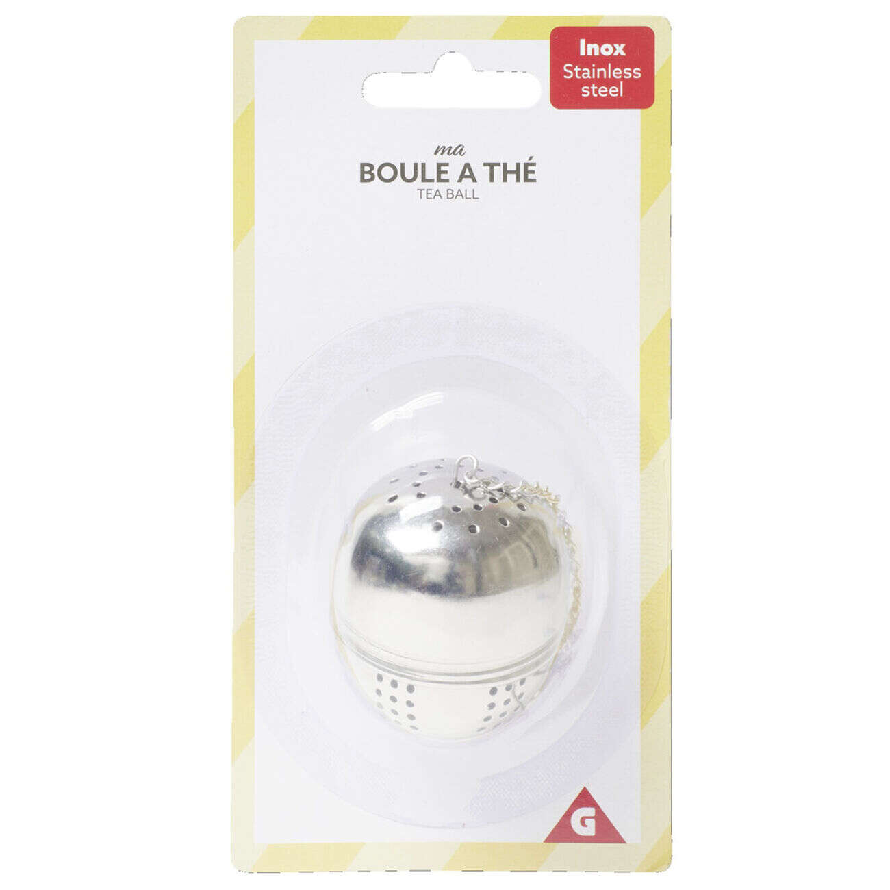 Boule à thé pour infuser en acier Ø4xH5cm