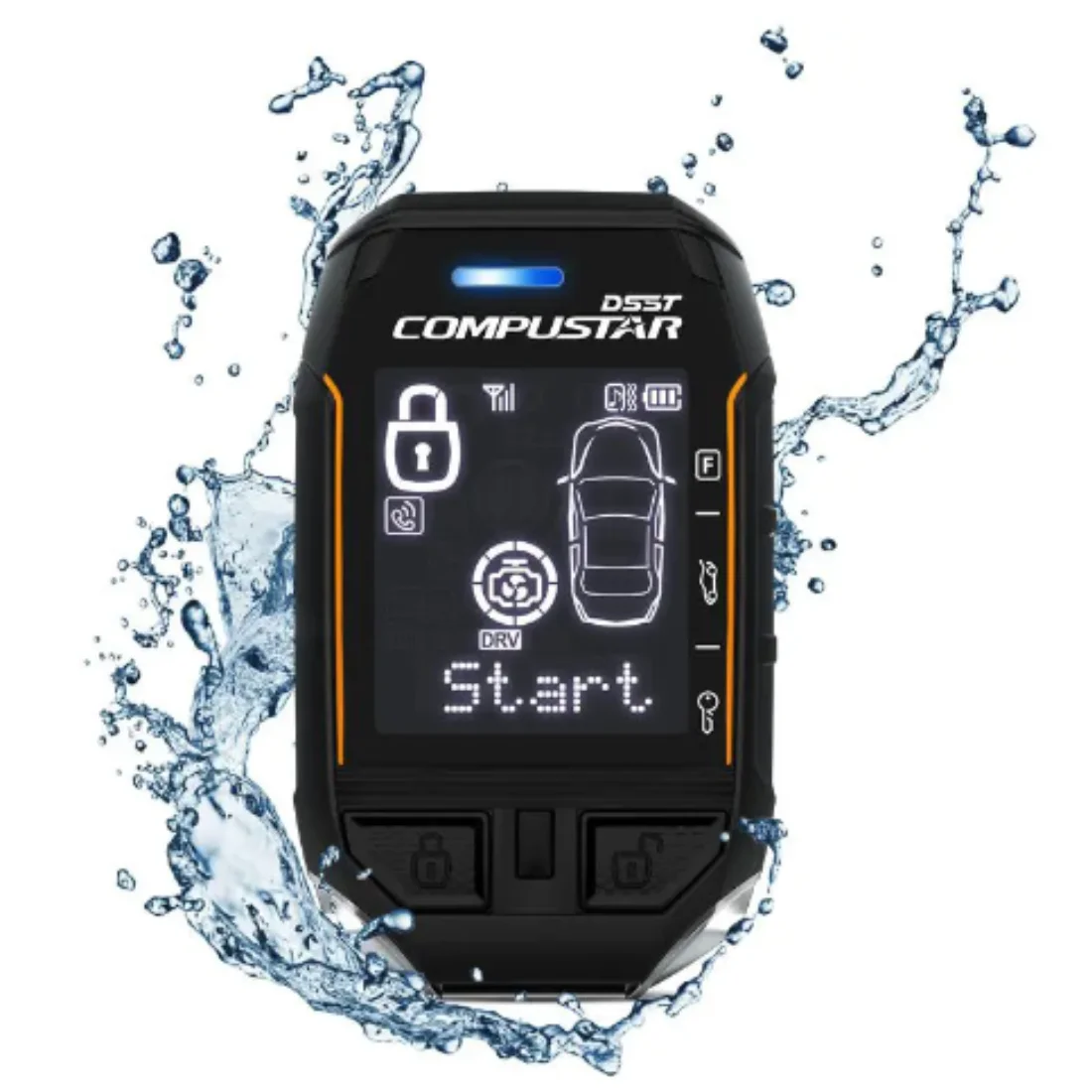 Compustar RFX - 2WT12 - SS, 2 Way Remote Starter, IPX - 7 Waterproof, 3 - Mile Range