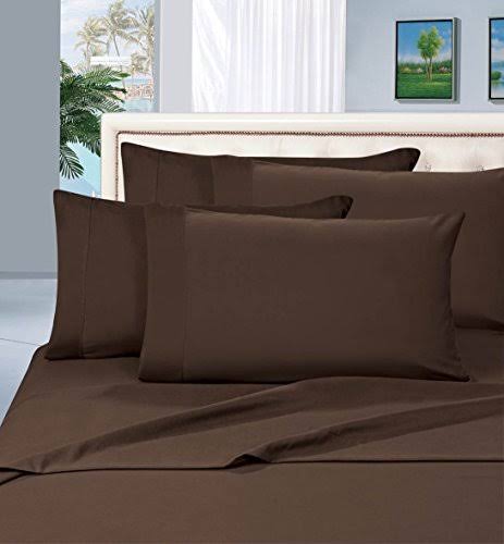 Elegant Comfort 1500 Thread Count Wrinkle & Fade Resistant Egyptian Quality Ultra Soft Luxurious 2-Piece Pillowcases, Standard size, Chocolate Brown