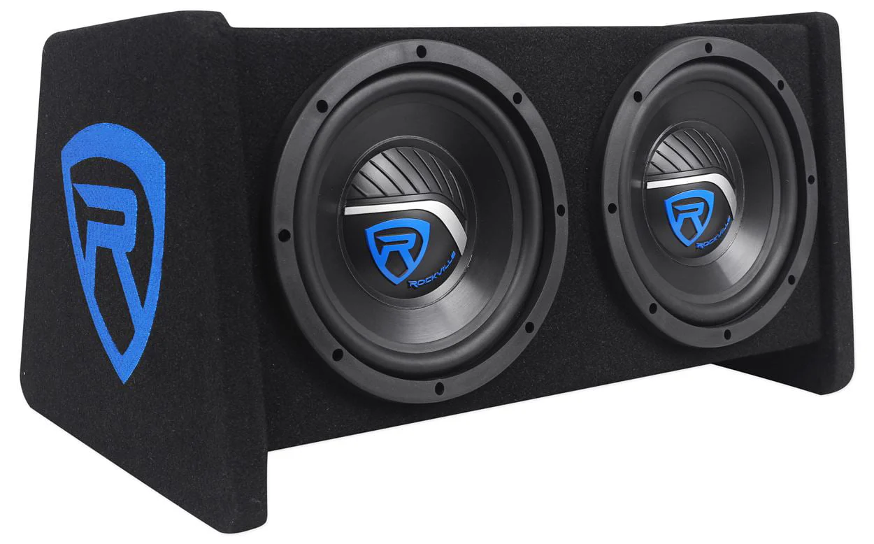 RV8 2A 800 Watt Dual 8" Car Subwoofer Enclosure+Mono Amplifier+Amp Kit Image 2