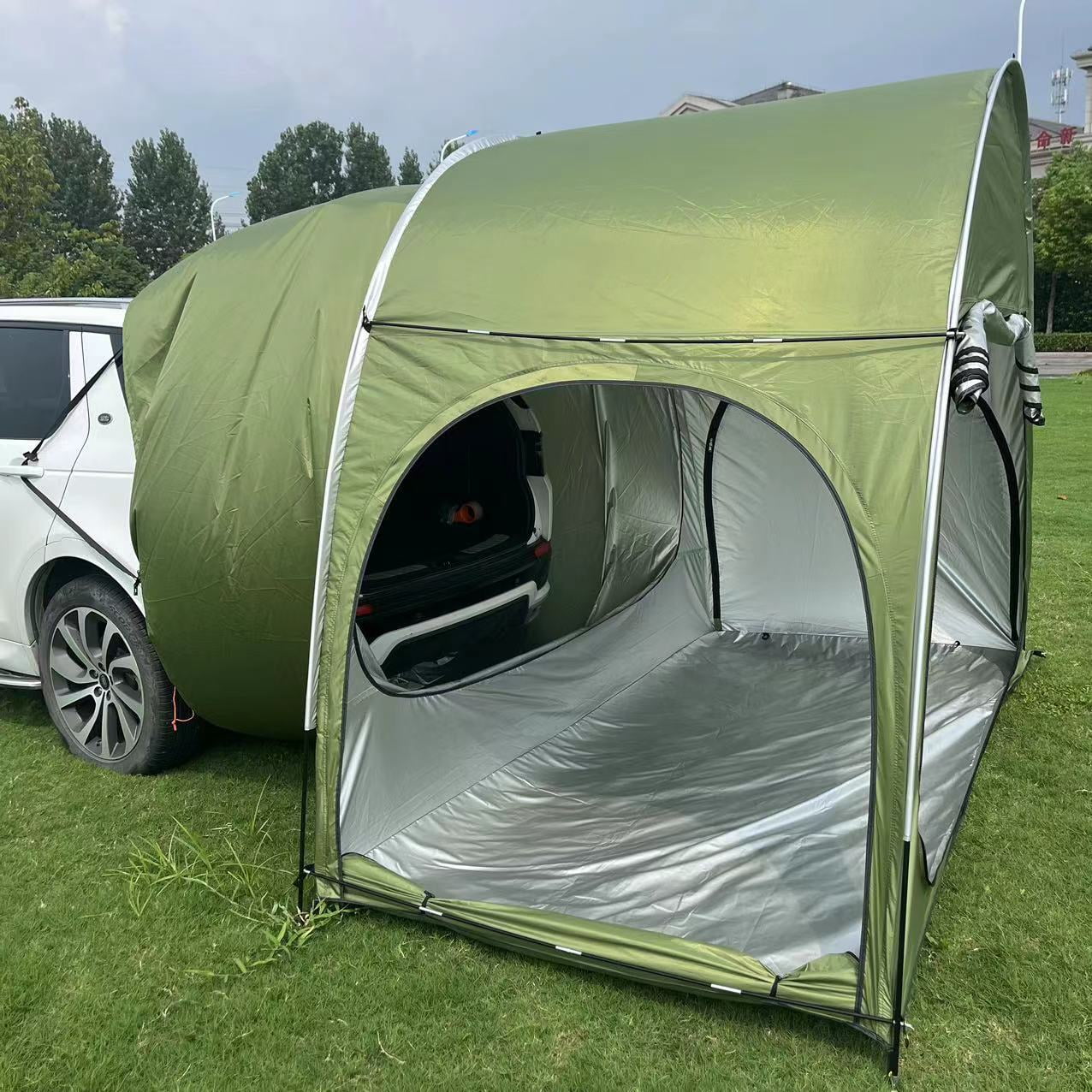 Outdoor Portable Arch Car Rear Camping Tent Self-driving Sunshade Tent For SUV/Sedan - Image 3