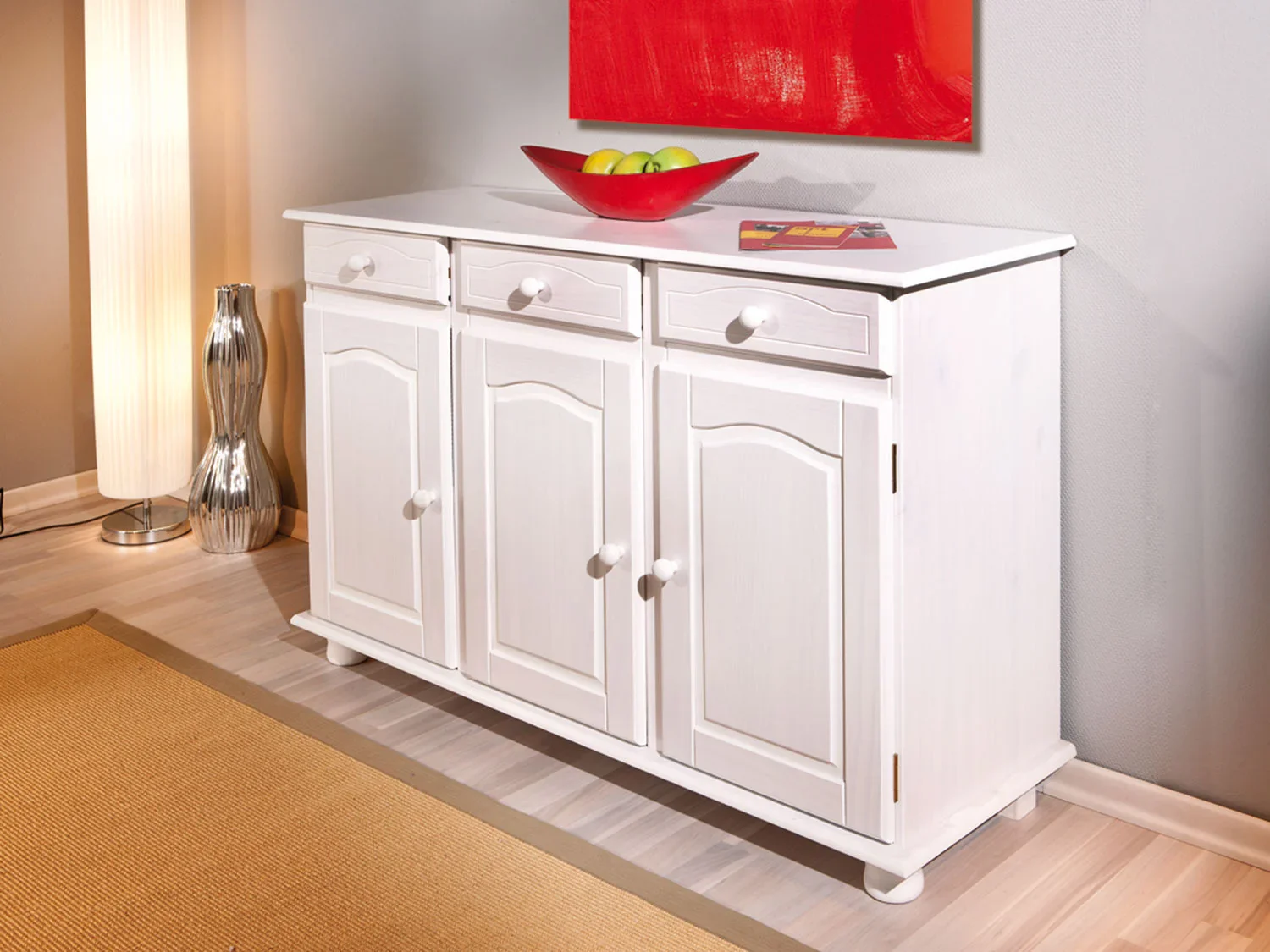 Inter Link Commode de style campagnard en bois massif