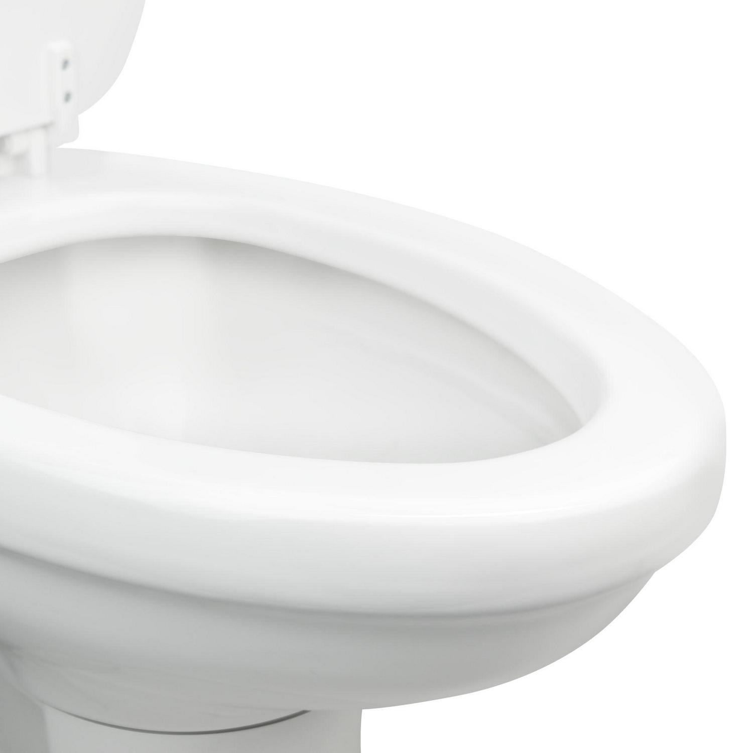 320 RV Toilet | White | 302320081 | Standard Height | Gravity Toilet | Elongated Ceramic Bowl | Flush with Foot Pedal | For RVs. Trailers. and Outdoor Campers - Image 4