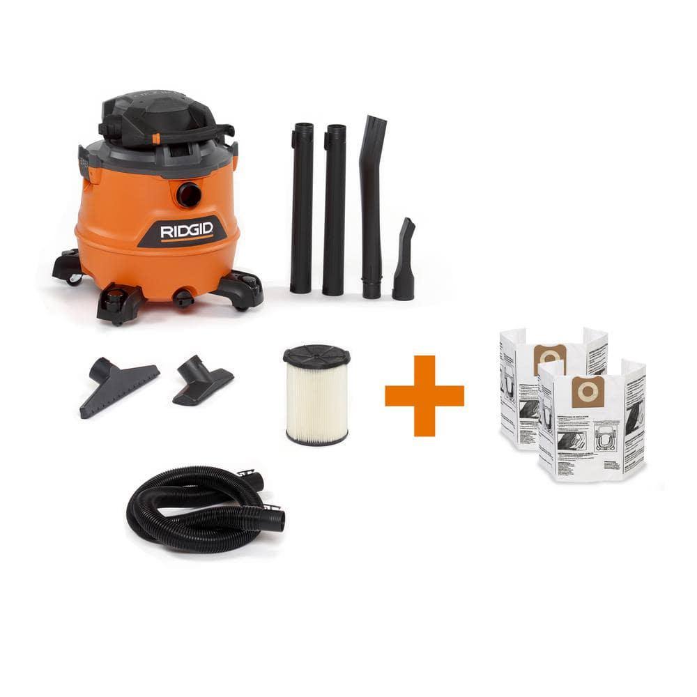 Ridgid 16 gal. 6.5-Peak HP NXT Wet/Dry Shop Vacuum with Detachable Blower, Filter, Dust Bags, Hose and Accessories