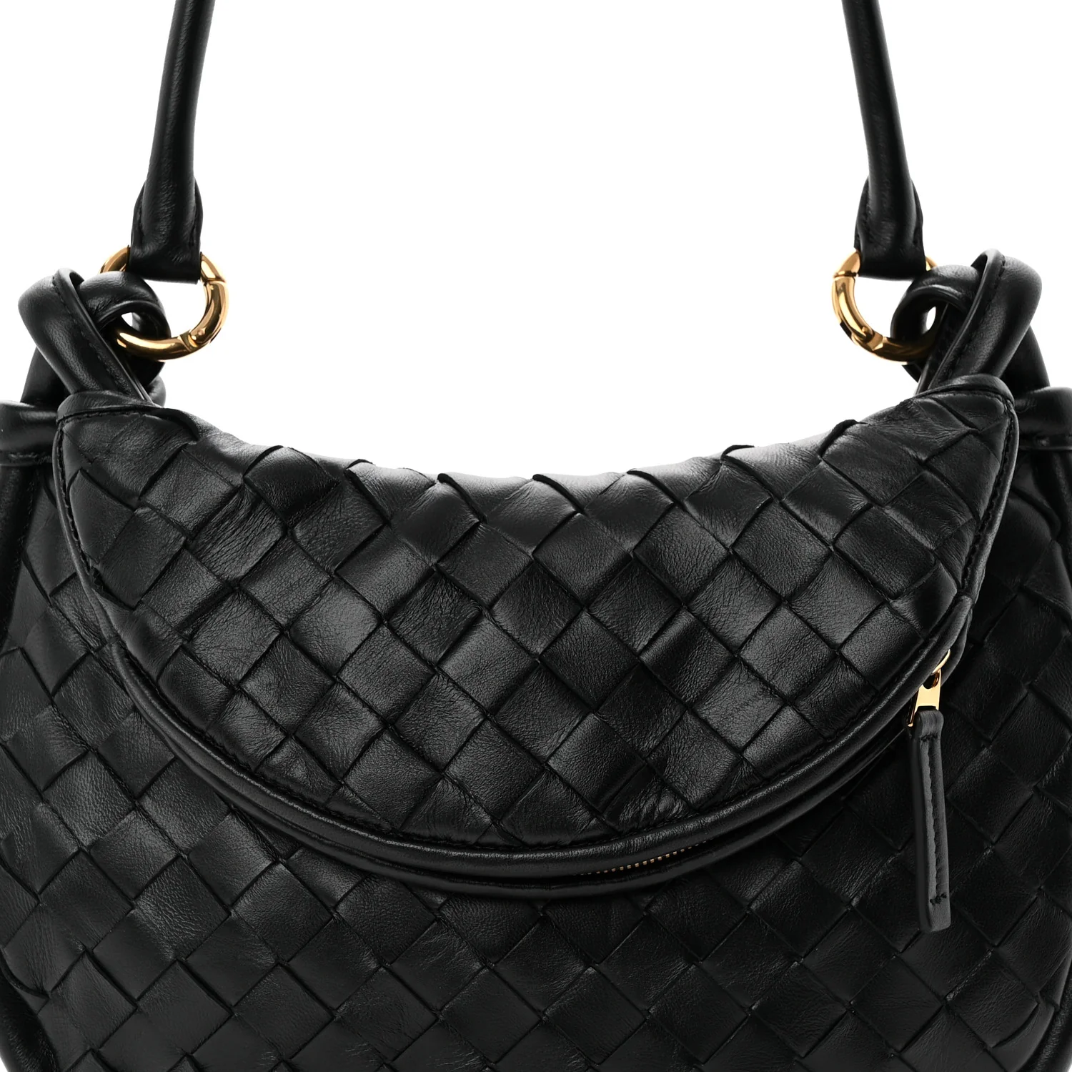 Nappa Intrecciato Small Gemelli Black