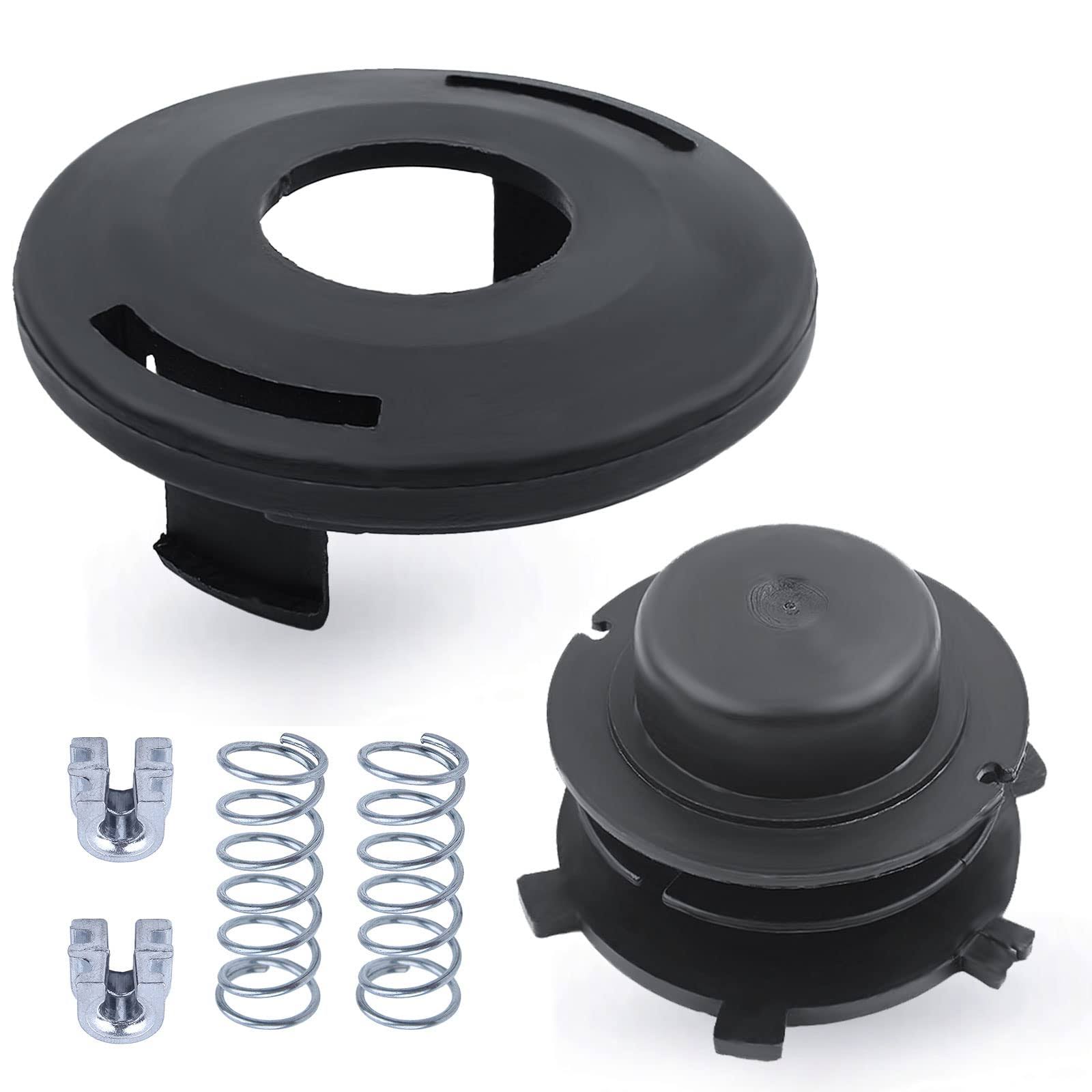 Adefol String Trimmer Replacement Parts Head Spool and Cover Cap 6pcs Kit for Stihl FS44 Fs80 Fs83 Fs85 FS90 FS100 FS110 Fs120 FS130 FS200 with Spring