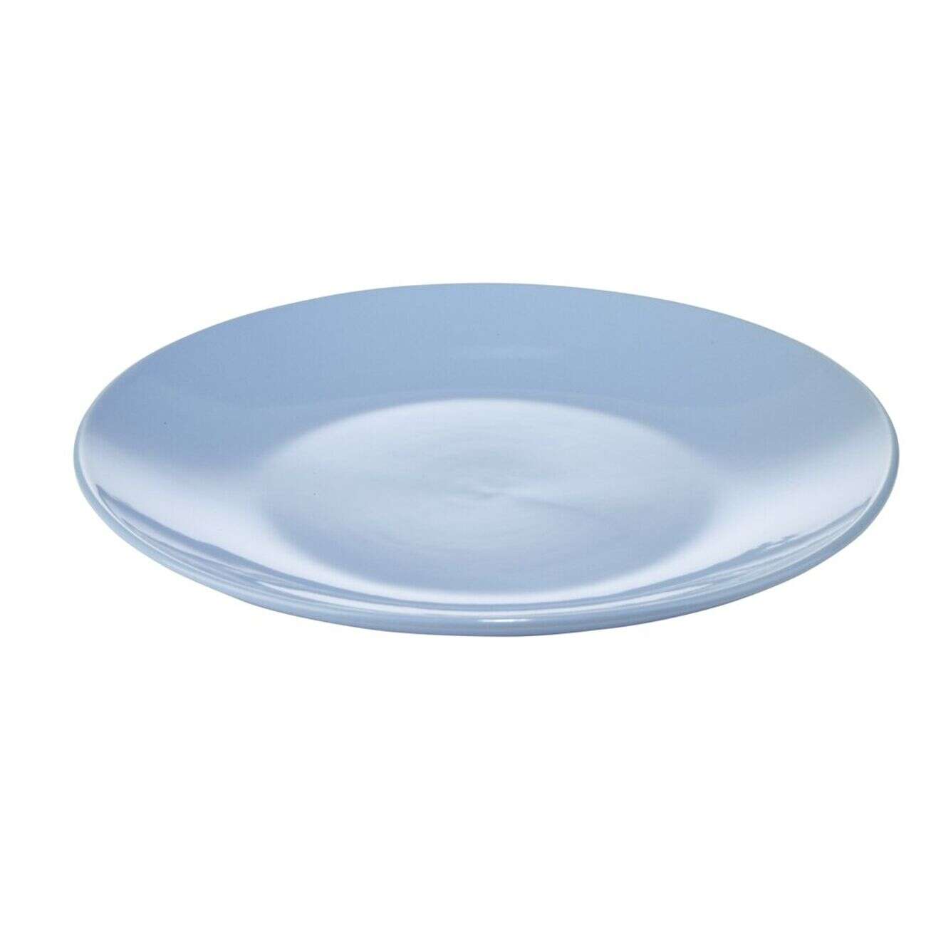 Assiette à dessert ronde Madrid grès bleu Ø20,5cm