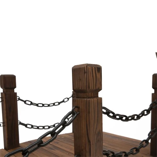 Wooden Garden Bridge Arc Footbridge ( Amazon Shipping)(Prohibited by WalMart)
