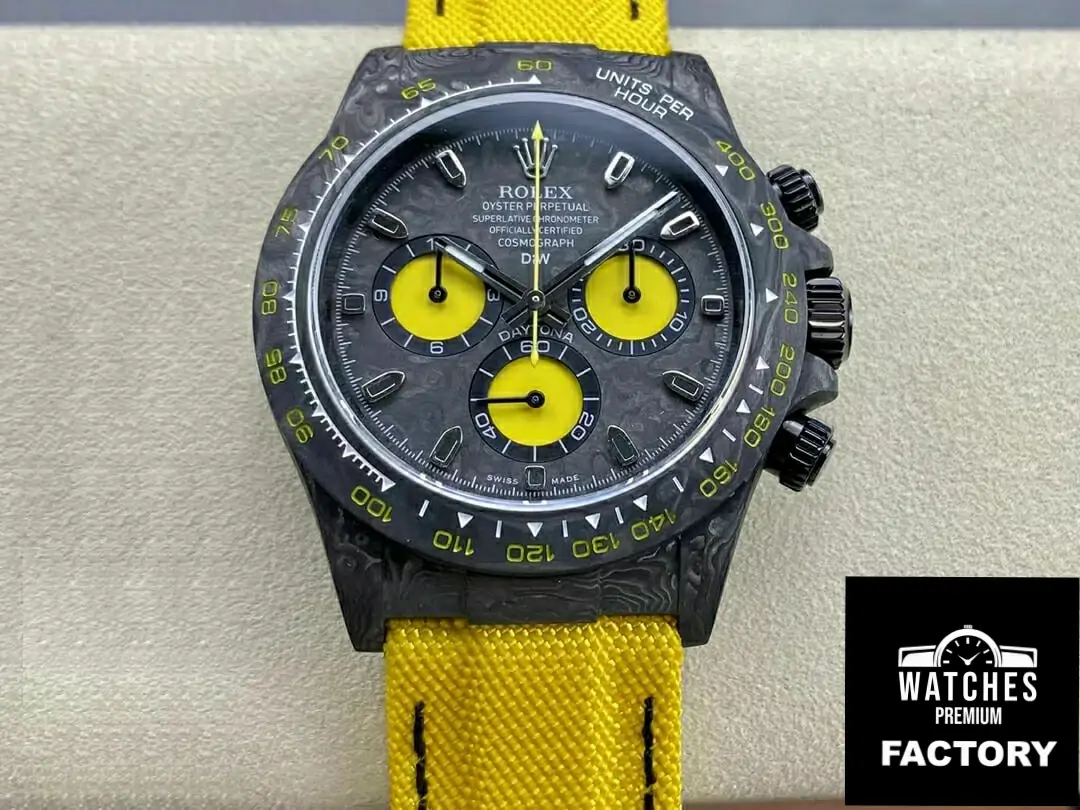 Rolex Daytona Cosmograph Diw Custom Version Noob Factory Carbon Fiber Dial