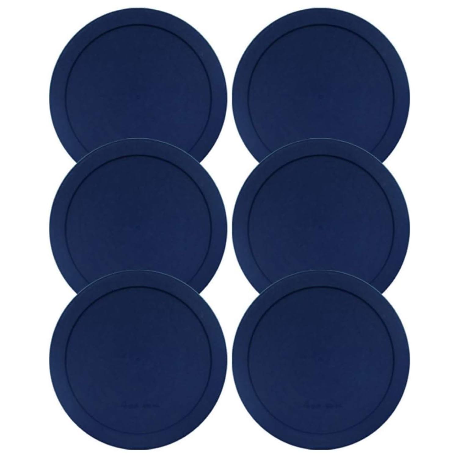 Lids for Pyrex and Anchor Round Glass Containers (4-Cups, Orange-4PK)
