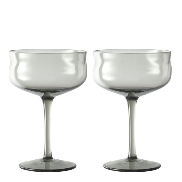 Swirl Coupe-cocktail glass 26 cl 2 stk Mist