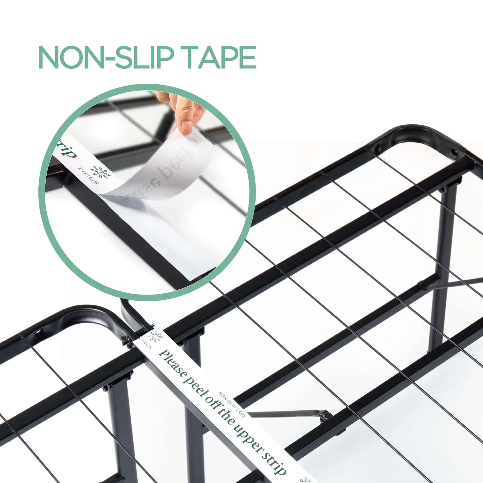 Zinus 14 Black Metal SmartBase® Tool-Free Assembly Mattress Foundation, King