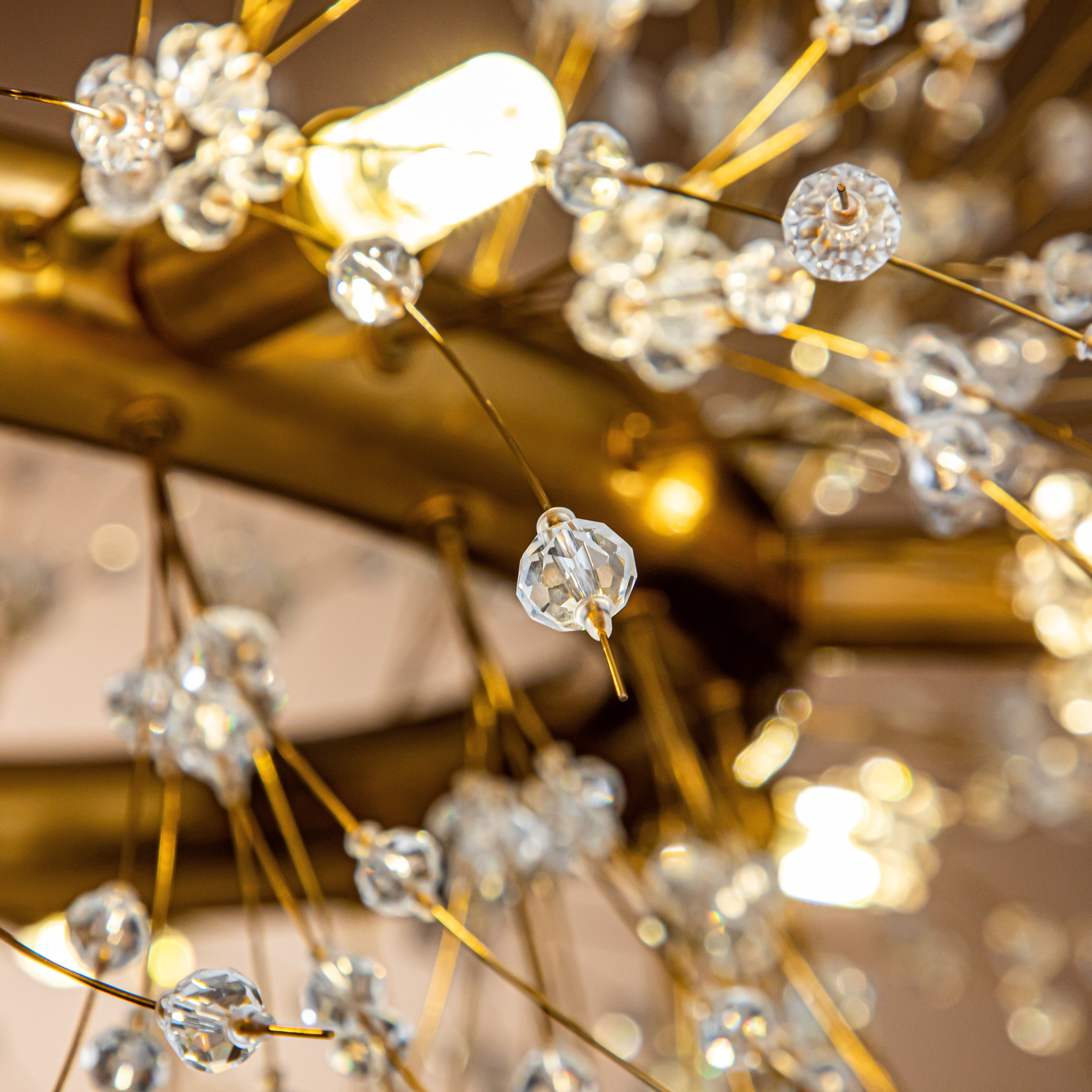 AloaDecor Modern Firework Crystal Chandelier for Dining Room and Living Room Antique Bronze 8 W 31.5" 13 to 24 Inches Bronze 25 to 36 Inches