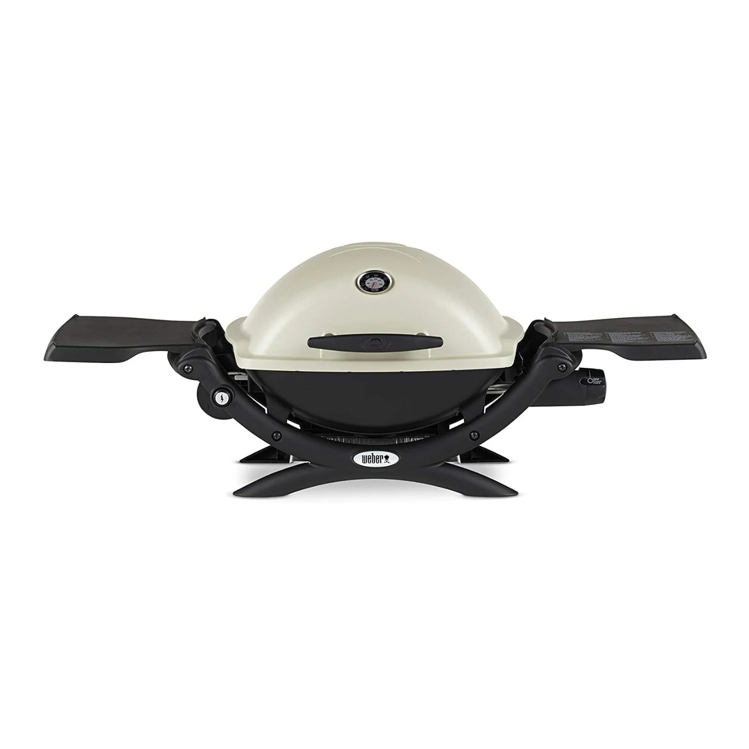 Q1200 Liquid Propane Grill (Titanium) with Portable Cart Bundle Image 2